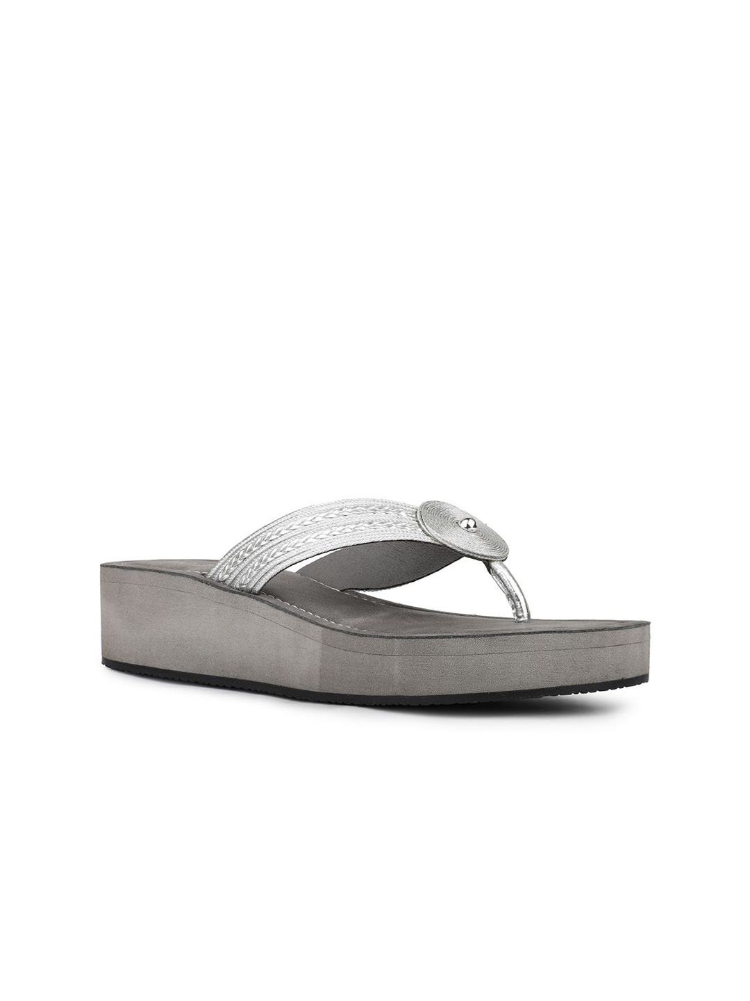 

Inc 5 Women Textured Wedge Heels, Silver