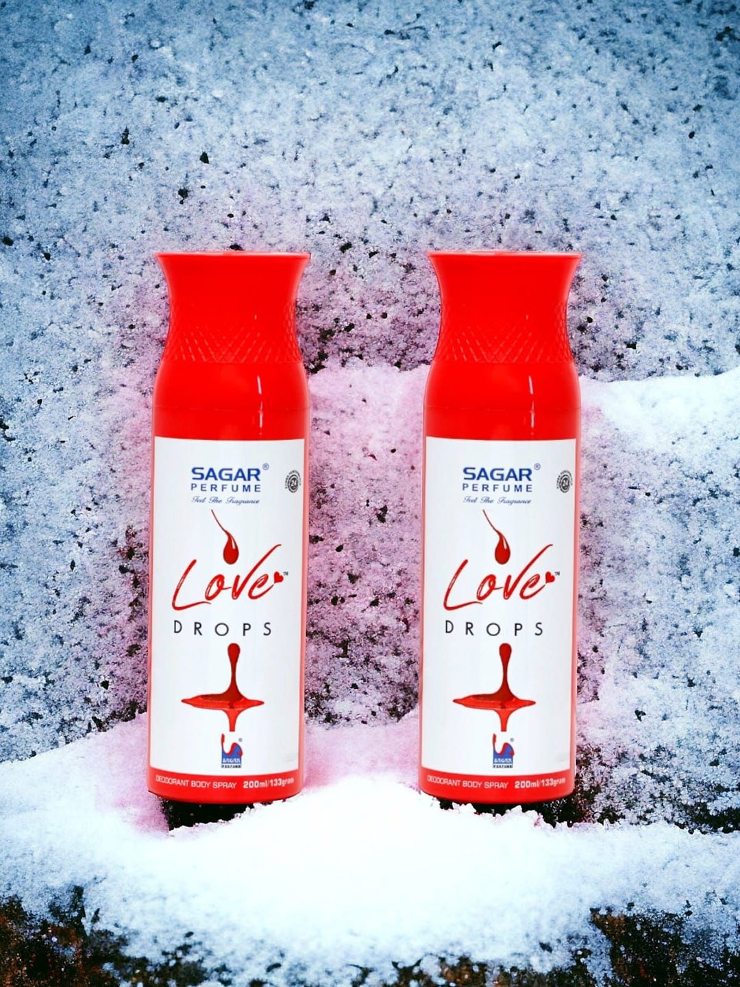 

SAGAR PERFUMERY Set Of 2 Love Drops Long Lasting Deodorant - 200 ml Each, White