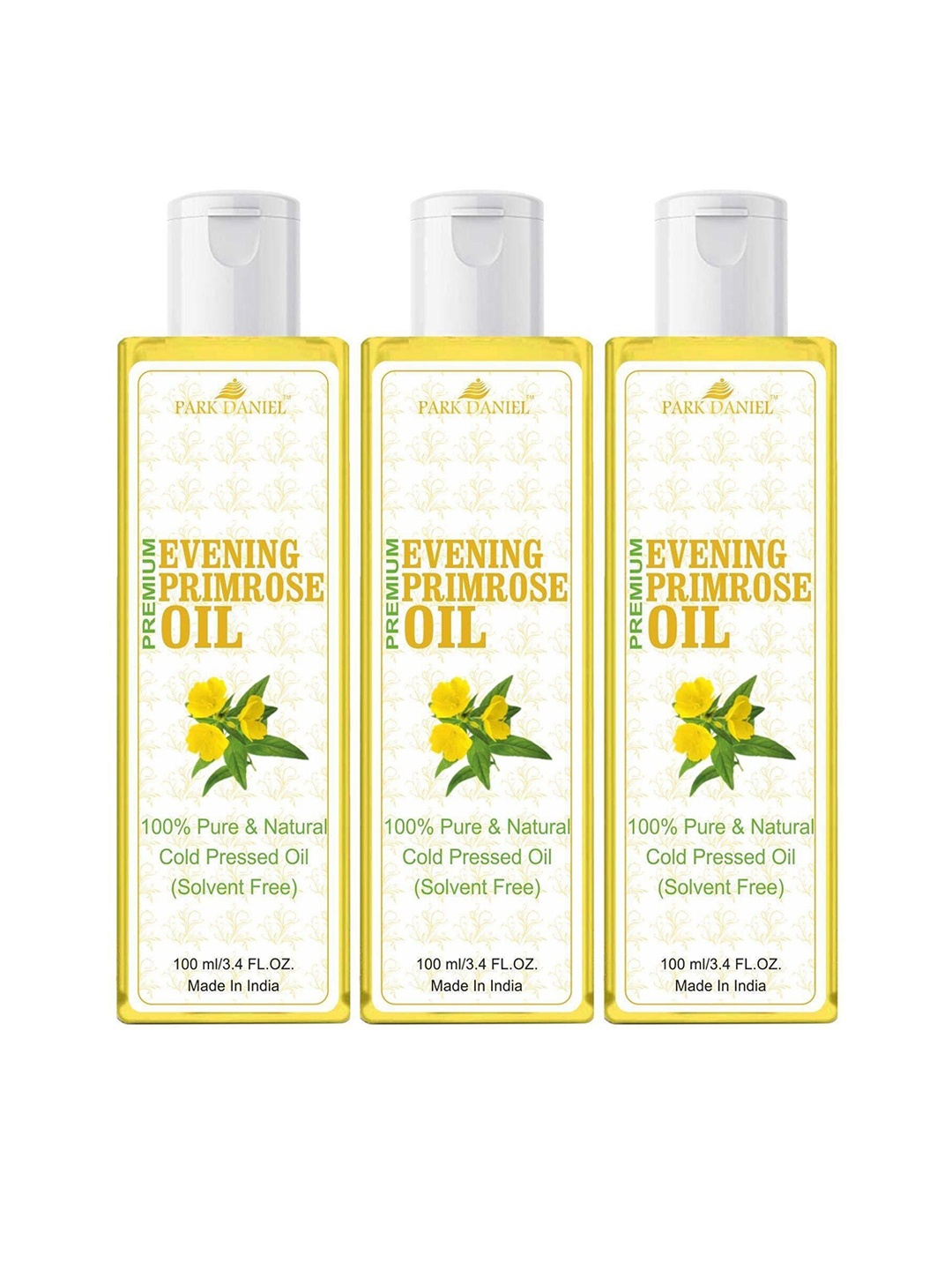 

Park Daniel Set Of 3 Evening Primrose Oil - 100 ml Each, Transparent