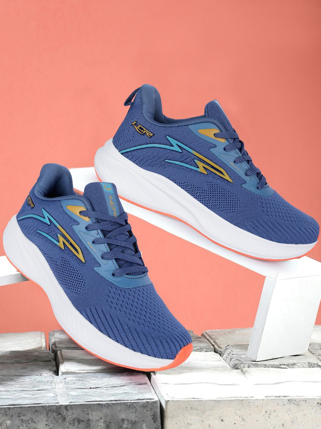 

Lancer Men Textile Lace-Ups Running Shoes, Blue