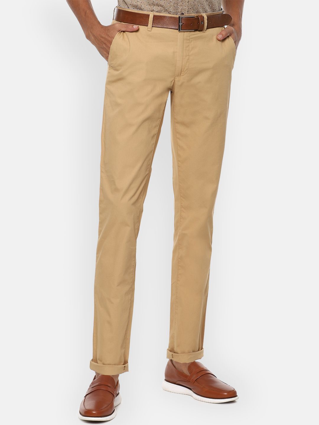 

Van Heusen Sport Men Slim Fit Cotton Trousers, Khaki