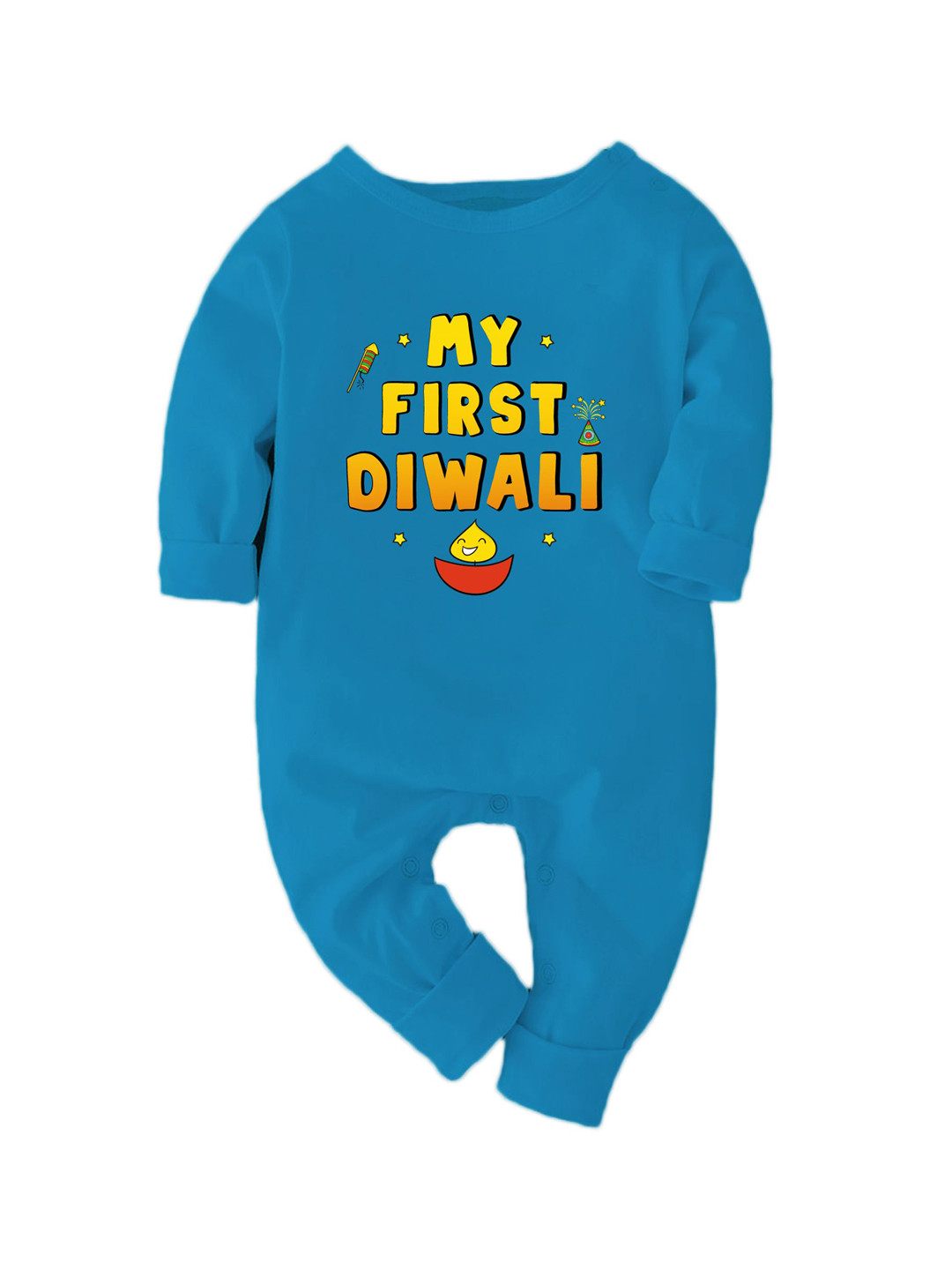 

Zeezeezoo Infant Kids Cotton Printed Cotton Romper, Blue