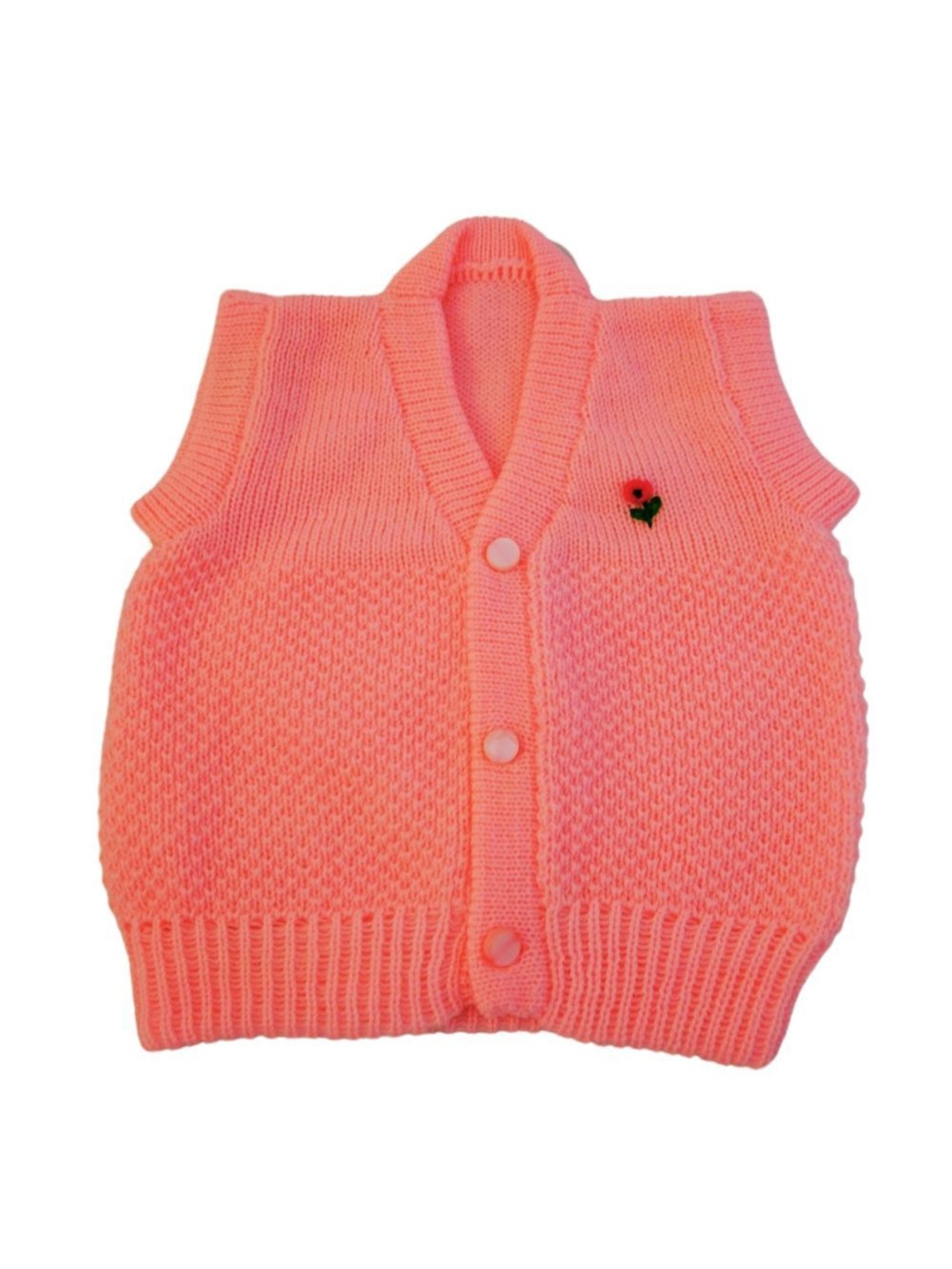 

CUBS & HUGS Unisex Kids Woollen Cardigan, Pink