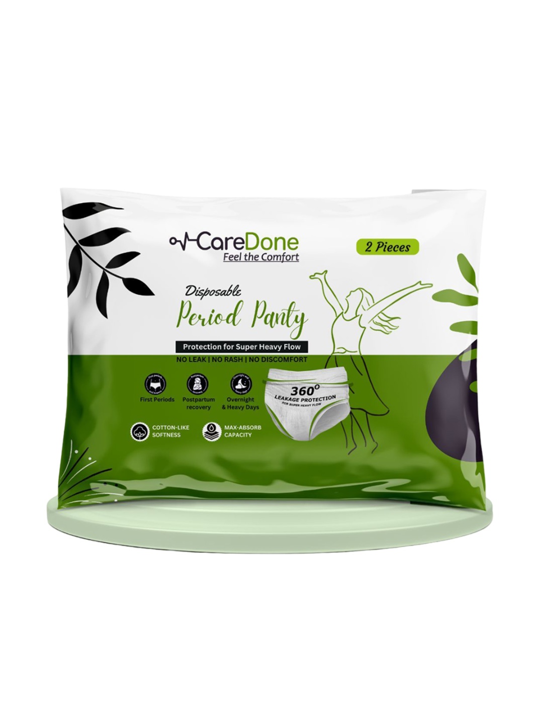 

CareDone Feel The Comfort Disposable Period Panty L - 2 Pcs, White