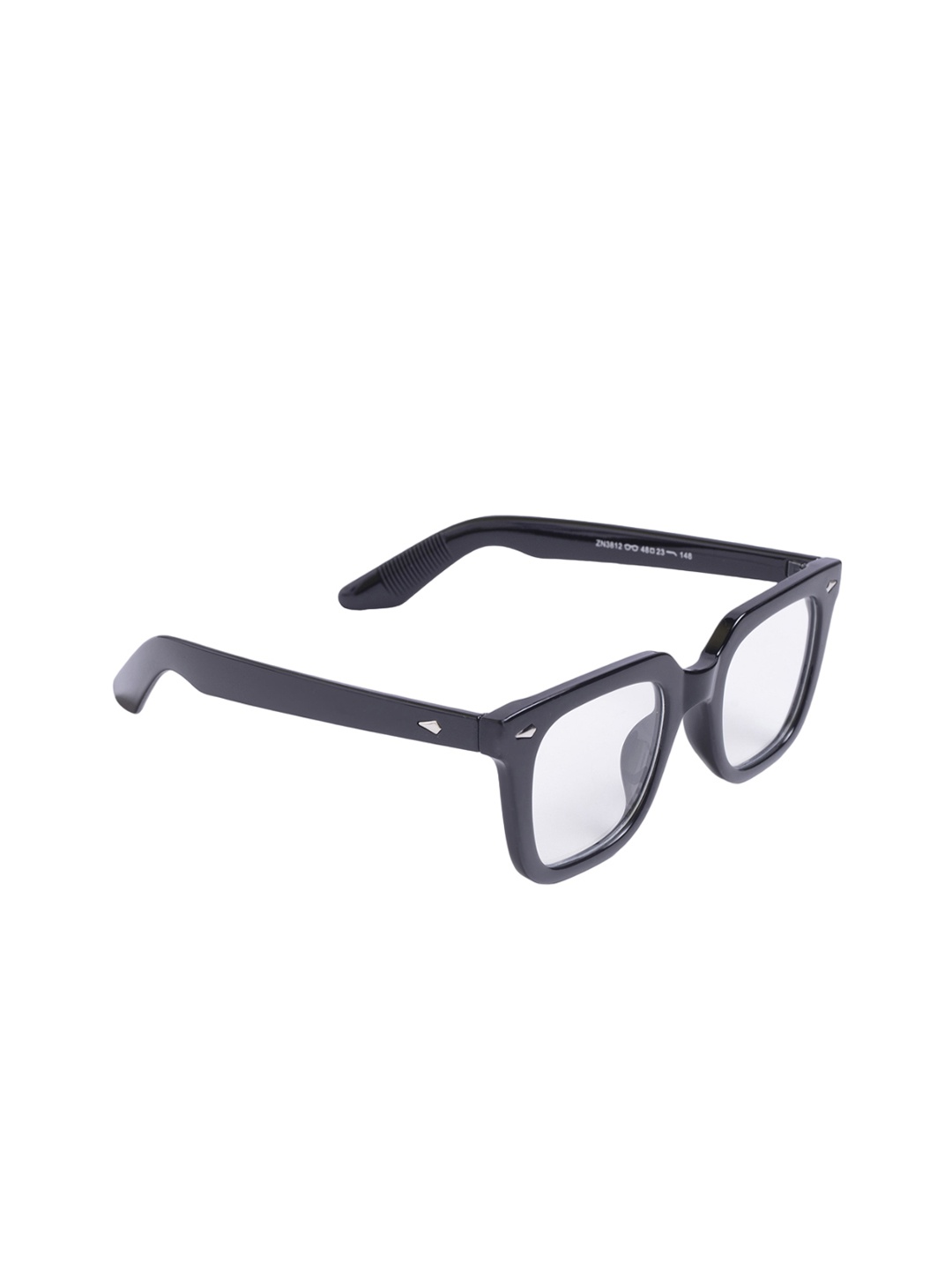 

DIMEH Unisex Square Sunglasses with UV Blu Ray Lens, Transparent
