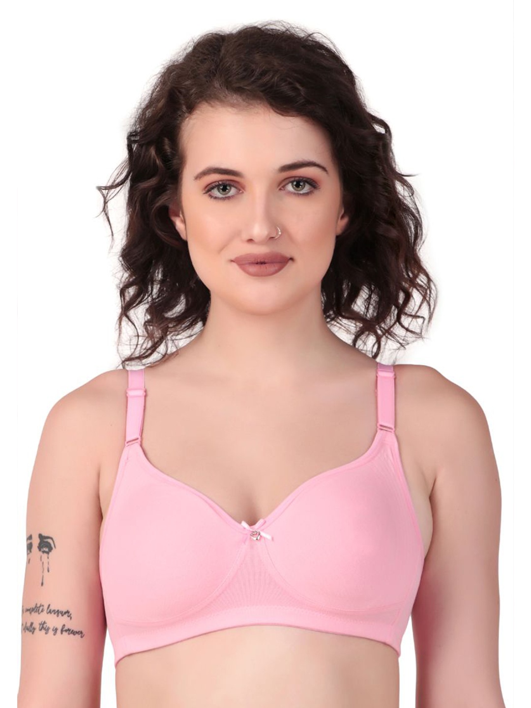 

Piylu Full Coverage Cotton T-shirt Bra With All Day Comfort, Pink