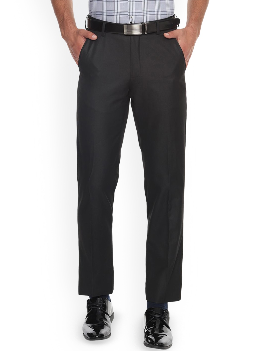 

Van Heusen Men Slim Fit Formal Trouser, Black