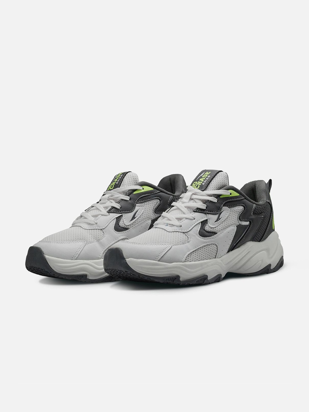 

ASIAN Men Mesh Running Non-Marking Shoes, White