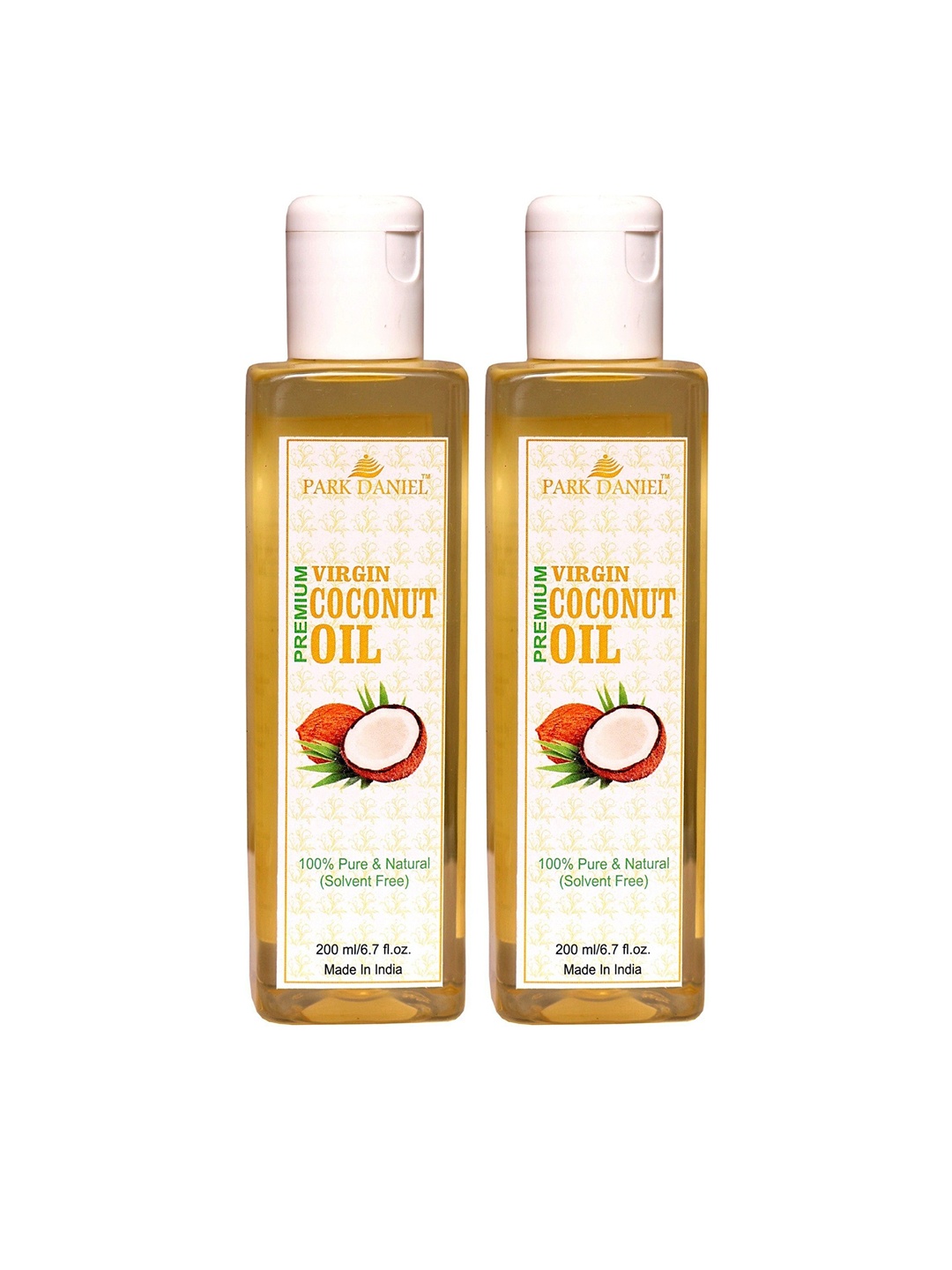 

Park Daniel Set Of 2 Premium Virgin Coconut Oil- 200ml Each, Transparent