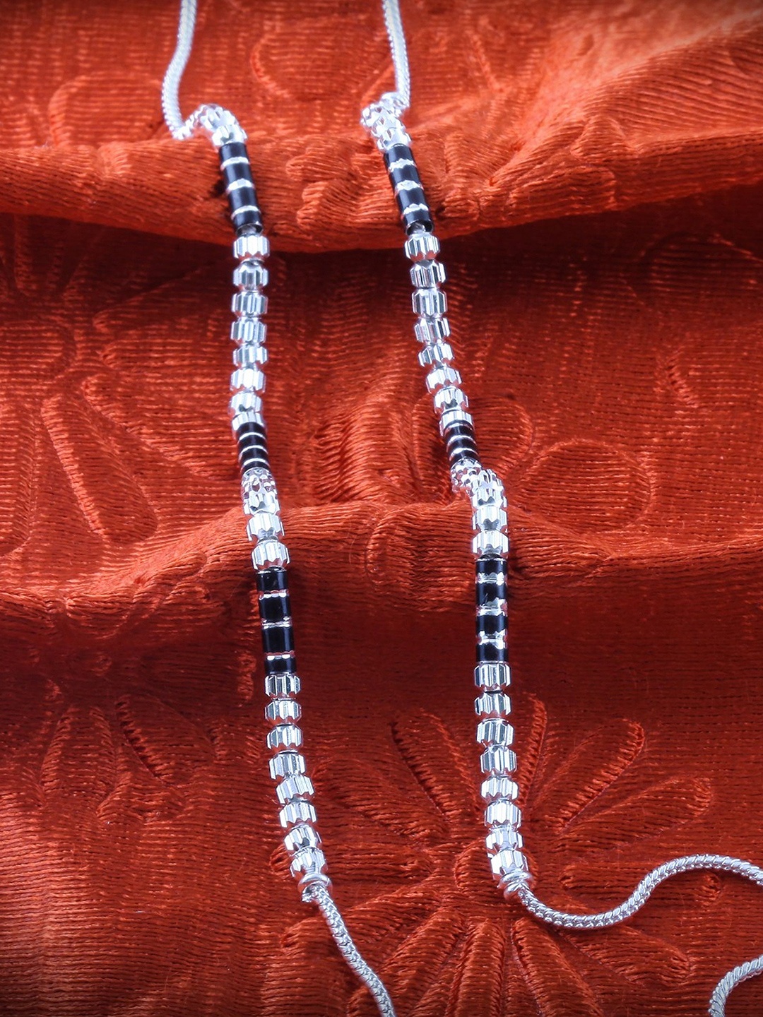 

Heer Collection Set Of 2 Silver-Plated Anklets