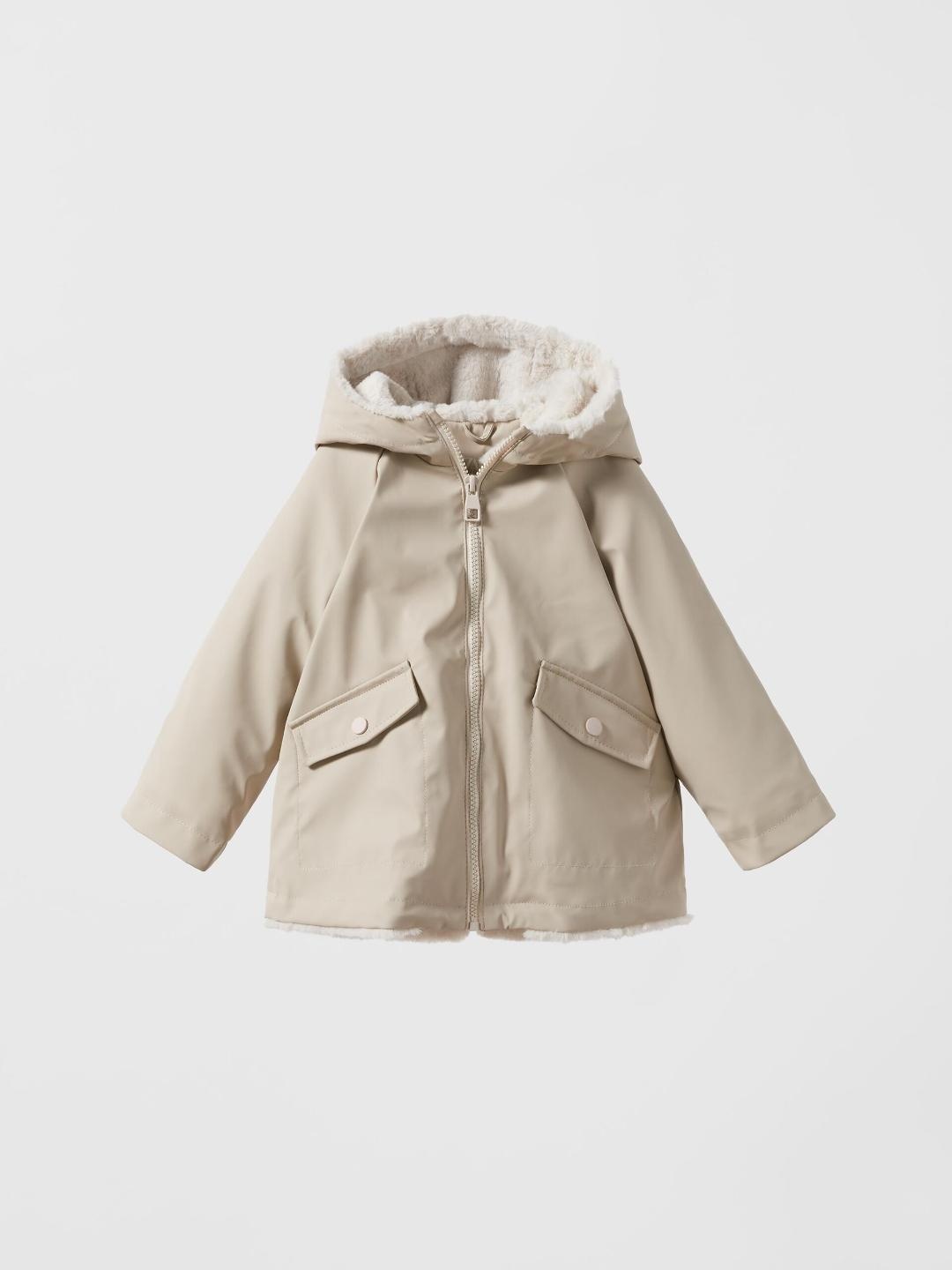 

ZARA Kids-Unisex Beige Jackets