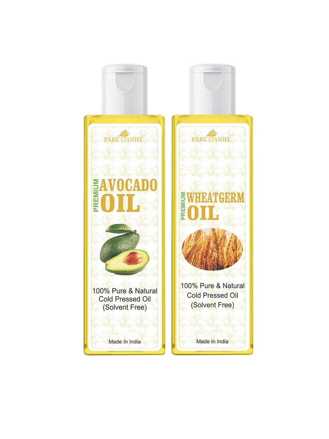 

Park Daniel Set Of 2 Avacado Oil & Wheatgerm Oil - 100 ml Each, Transparent