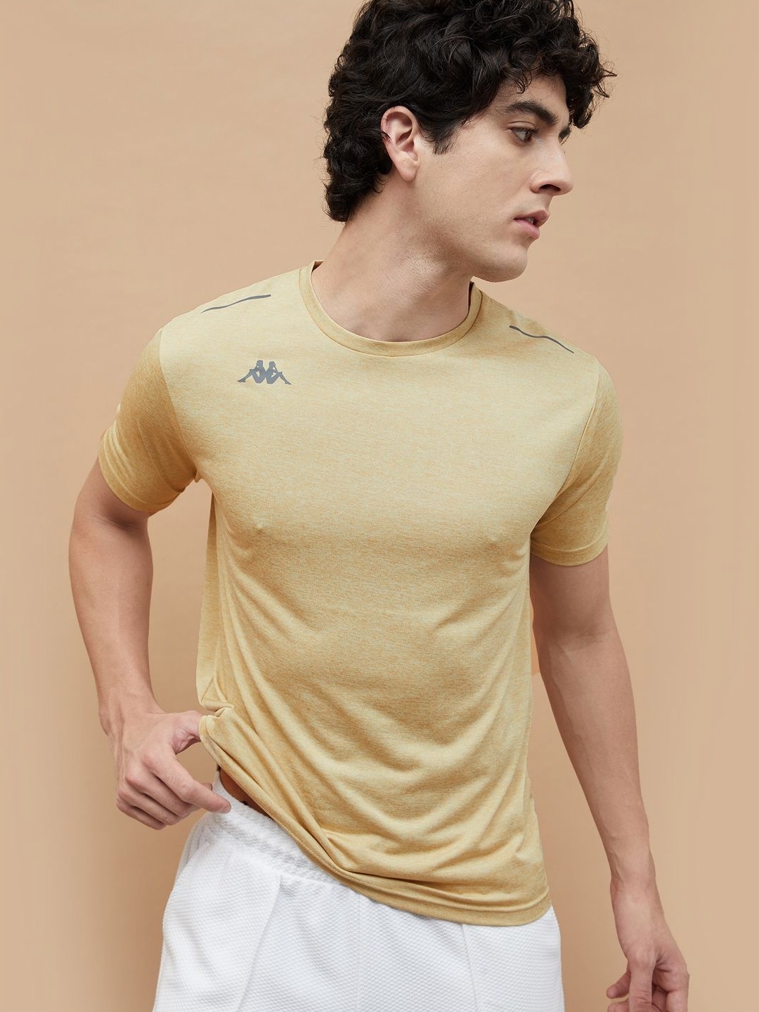 

Kappa Men Pockets T-shirt, Beige