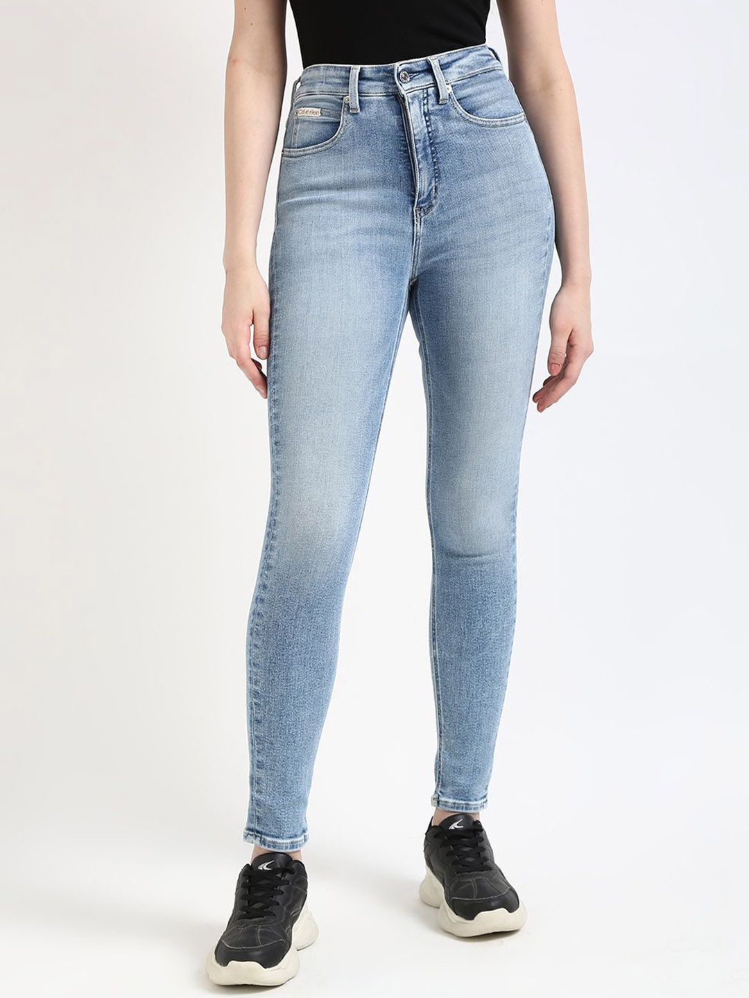 

Calvin Klein Jeans Women Mid-Rise Skinny Fit Jeans, Blue