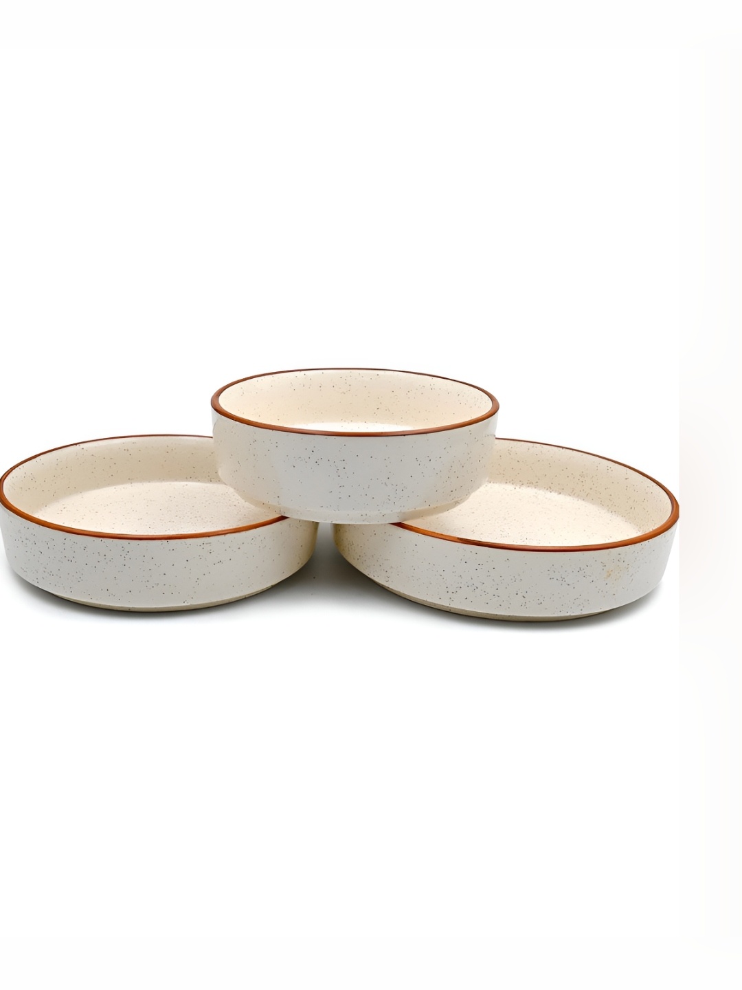 

Lupaava White 2024 3 Pieces Ceramic Microwave Safe Plates
