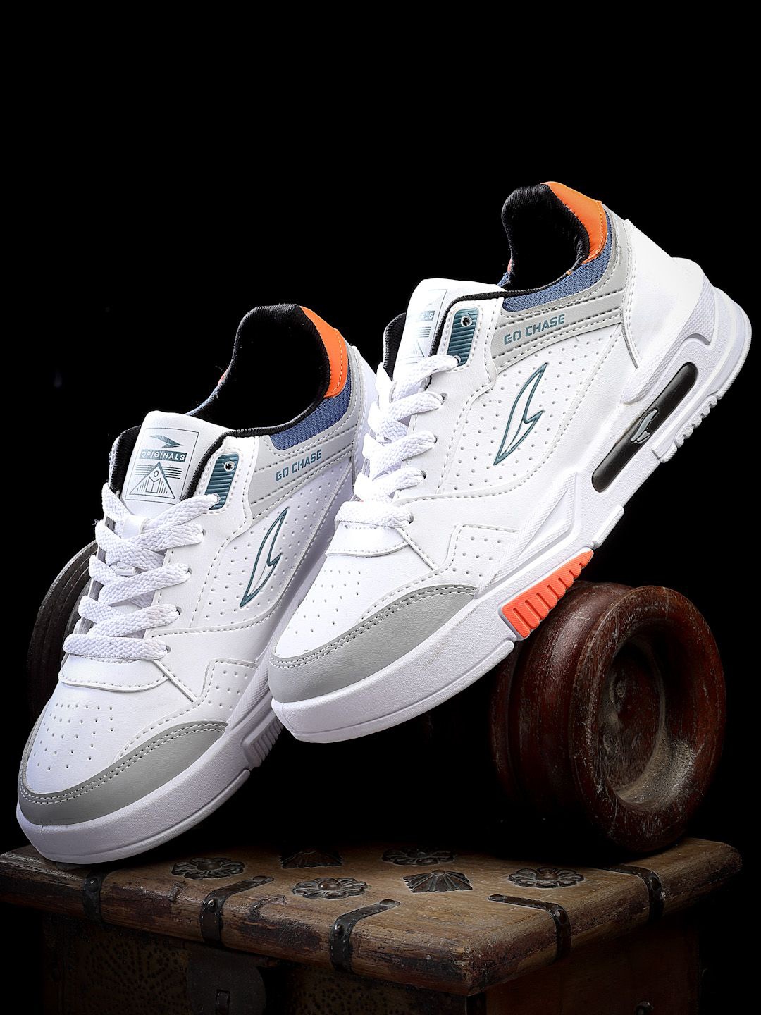

ASIAN Men MEXICO-01 Lace-Ups Sneakers, White