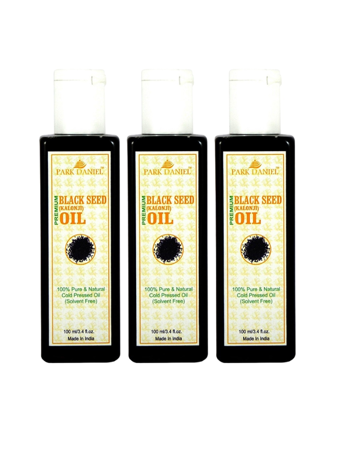 

Park Daniel Set Of 3 Black Seed Oil - 100 ml Each, Transparent