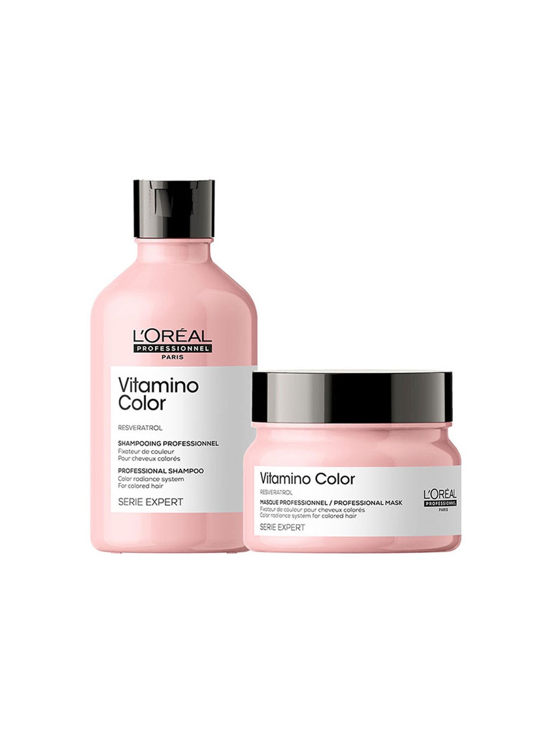 

LOreal Professionnel Serie Expert Vitamino Color Shampoo + Mask with A-OX Vitamino, Pink