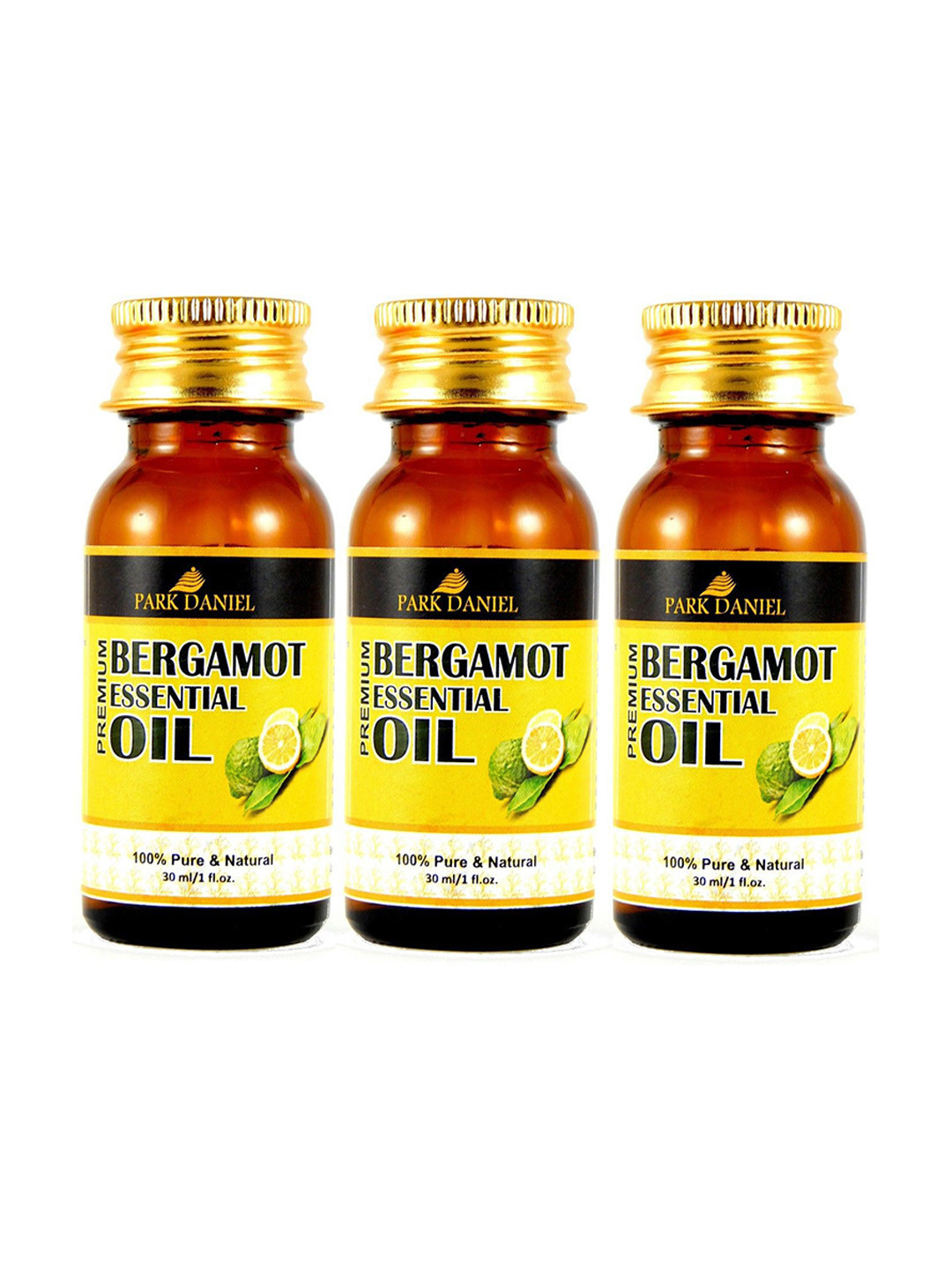

Park Daniel Set Of 3 Bergamot Essential Oil - 30 ml Each, Transparent