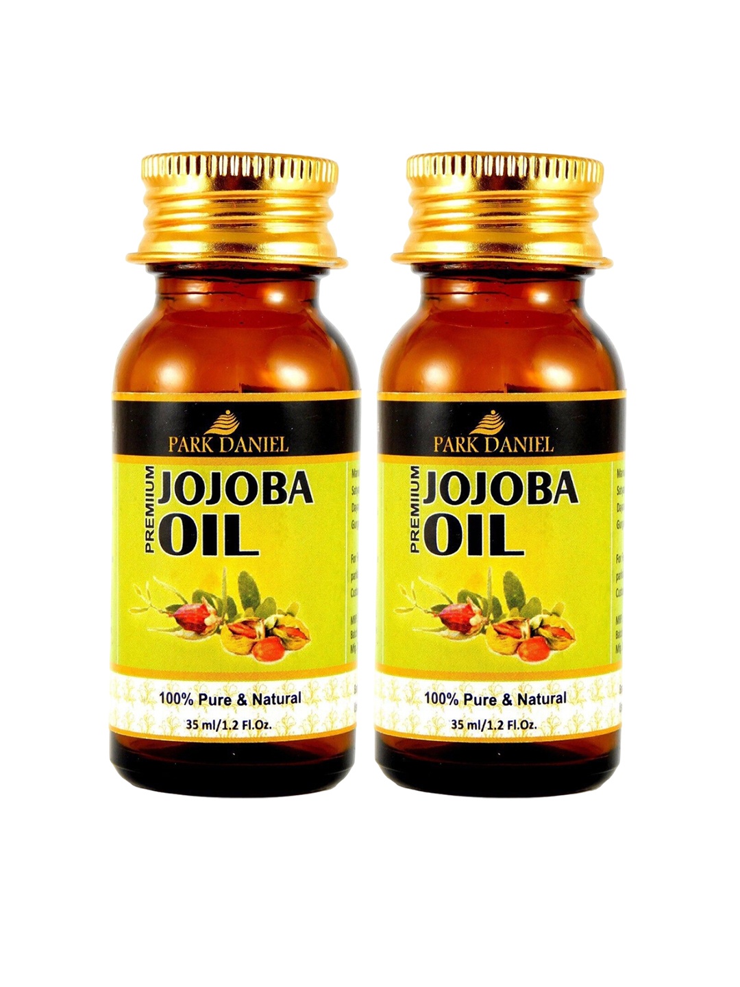 

Park Daniel Set Of 2 Pure & Natural Jojoba Oil - 35ml Each, Yellow