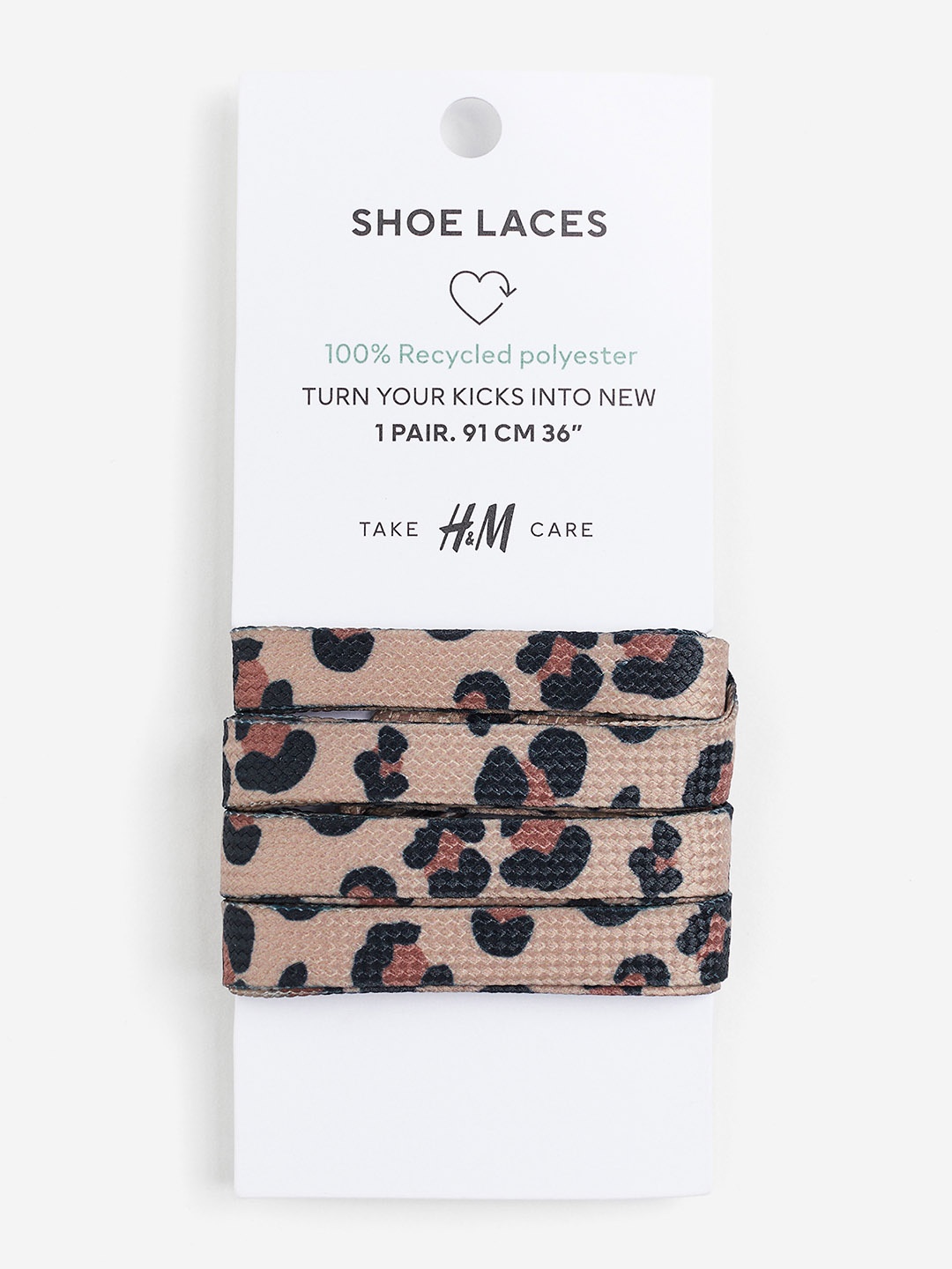 

H&M Boys Printed Shoe Laces, Beige