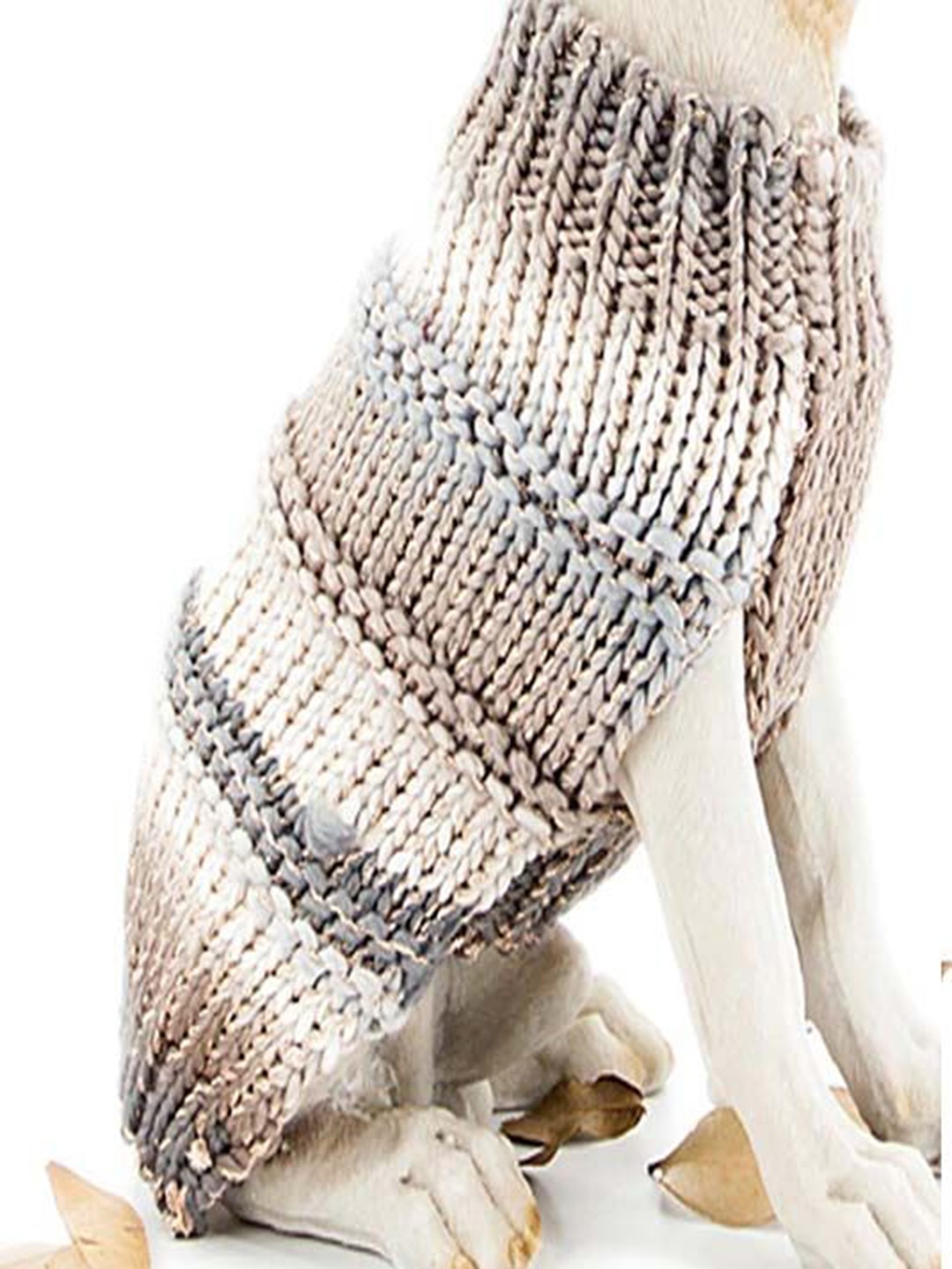 

Lulala Self Design Dog Sweater, Grey