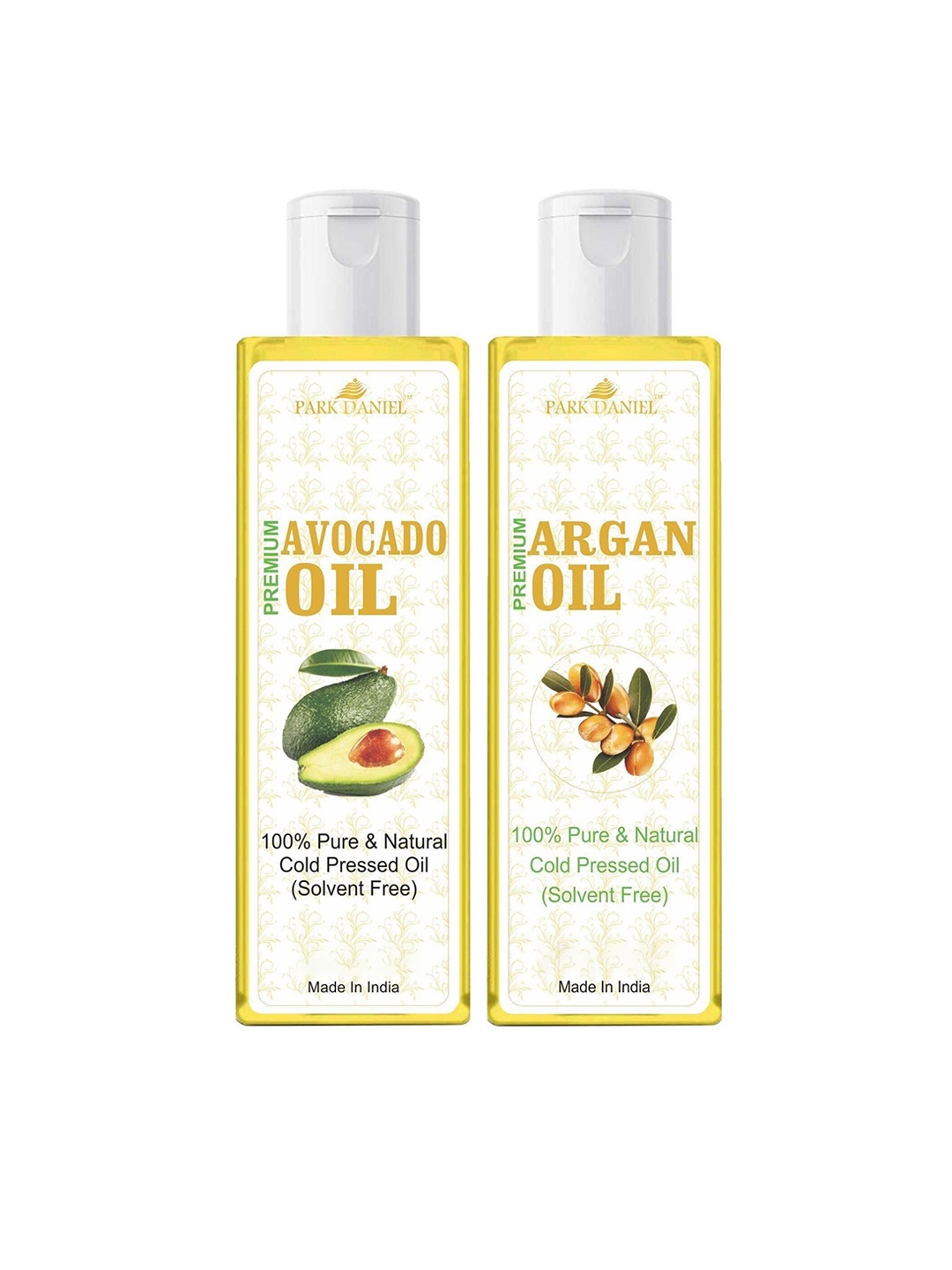 

Park Daniel Set Of 2 Cold Pressed Avocado & Argan Oils - 200ml Each, Beige