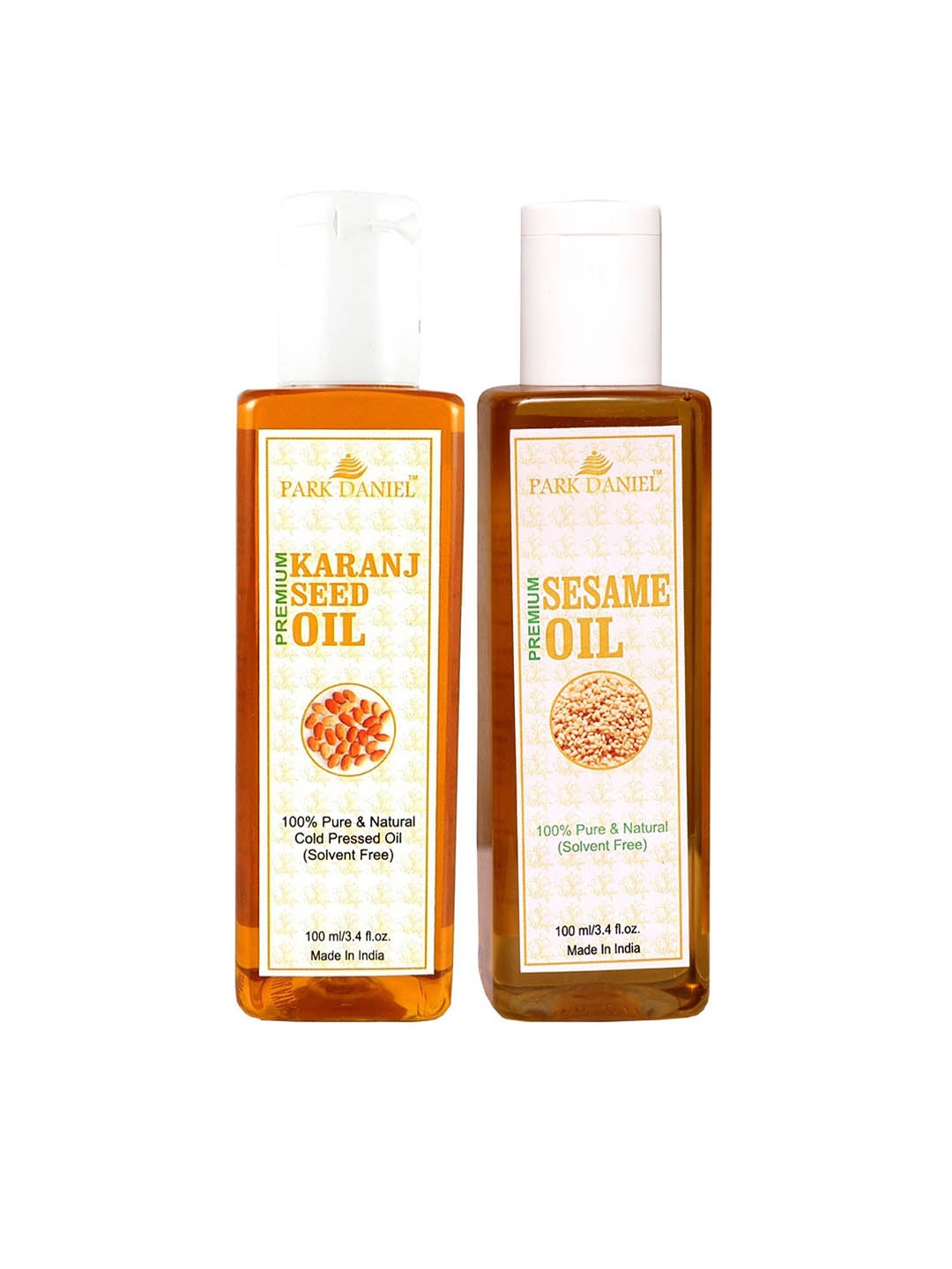 

Park Daniel Set Of 2 Karanj Seed Oil & Sesame Oil - 100 ml Each, Transparent