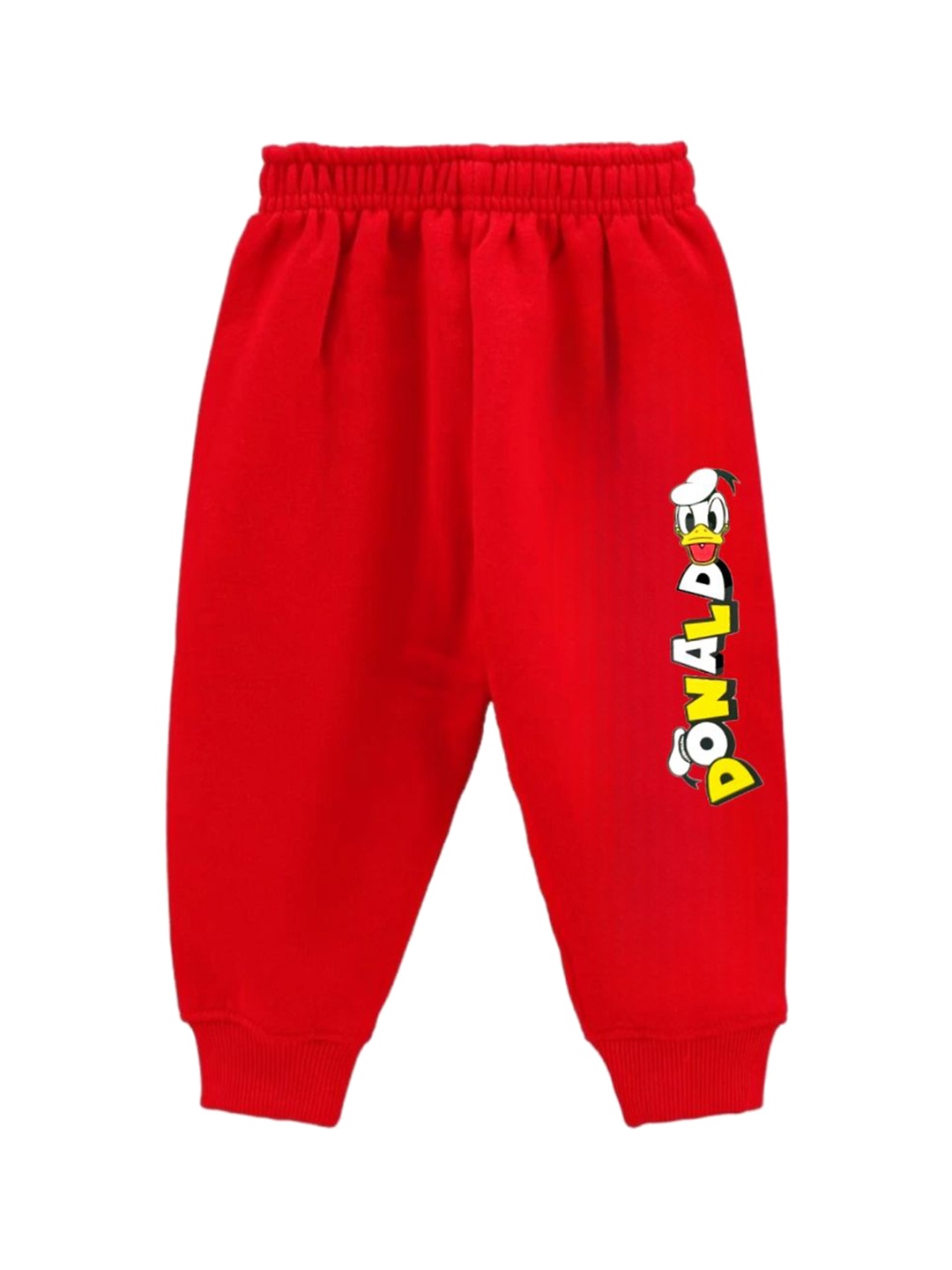 

BAESD Kids-Unisex Pack Of 2 Printed Cotton Joggers, Red