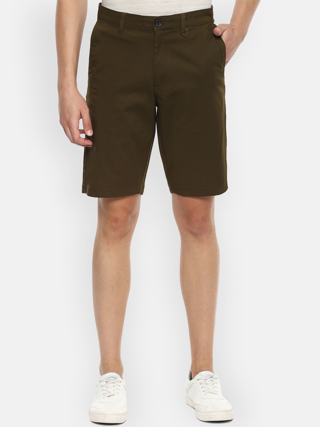 

Van Heusen Sport Men Regular Fit Cotton Shorts, Olive