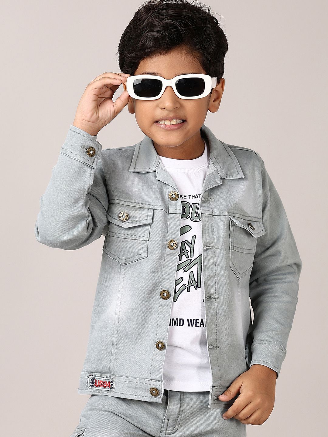 

V-Mart Boys Shirt with Trousers, Green