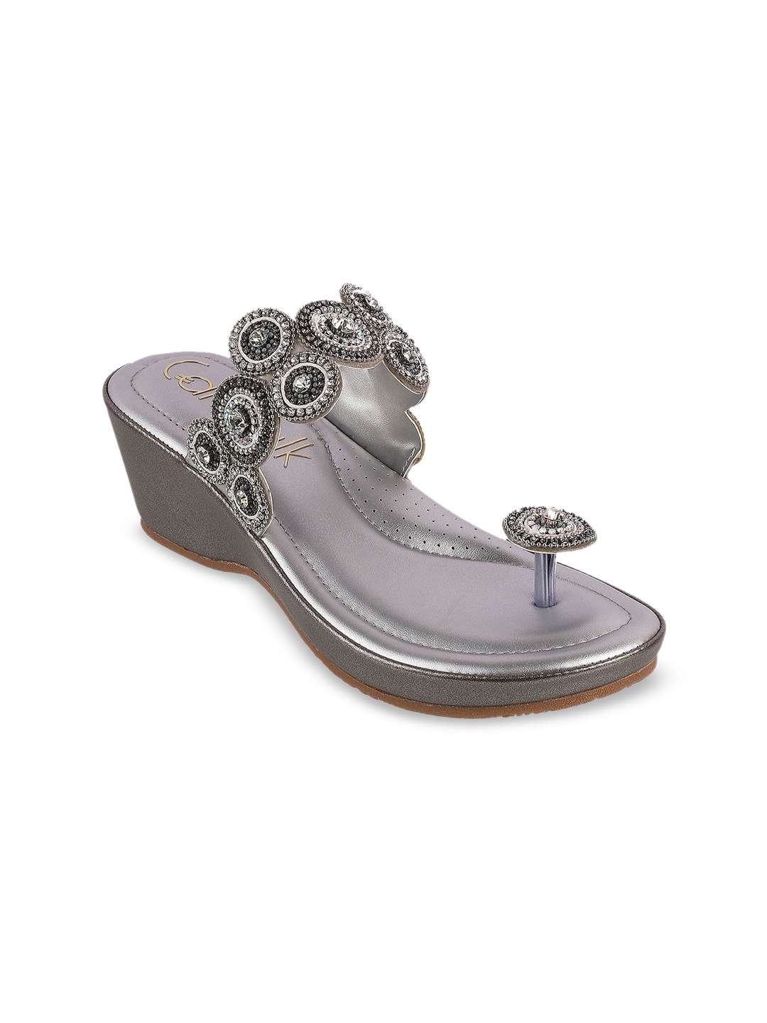 

Catwalk Women Open Back Wedge Sandals, Silver