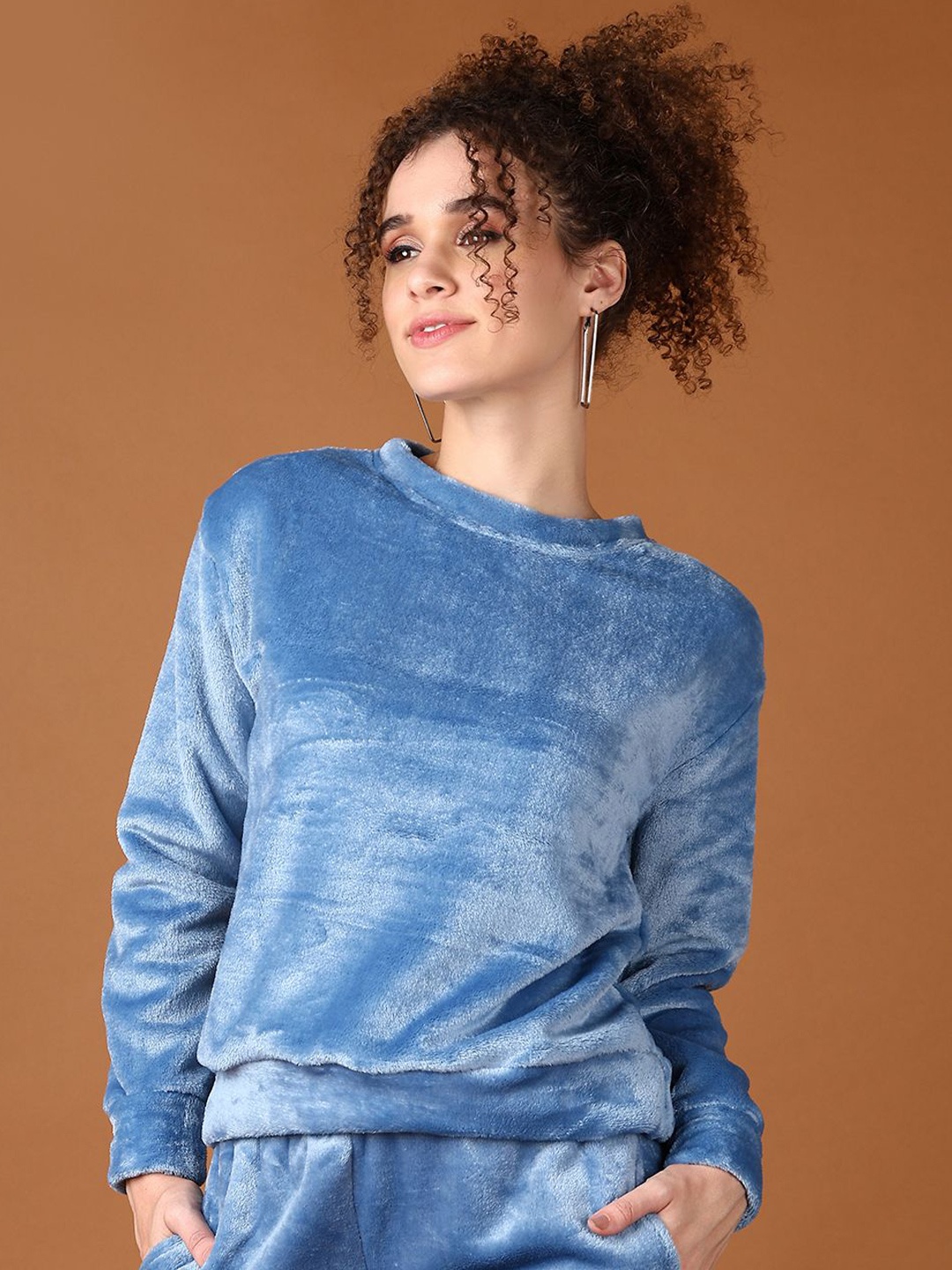 

V-Mart Women Sweatshirt, Blue