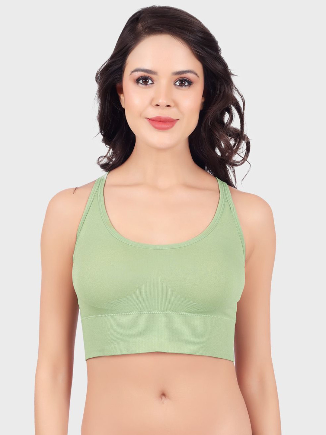 

Luella Women Lightly Padded Full Coverage Sports Bra, Green