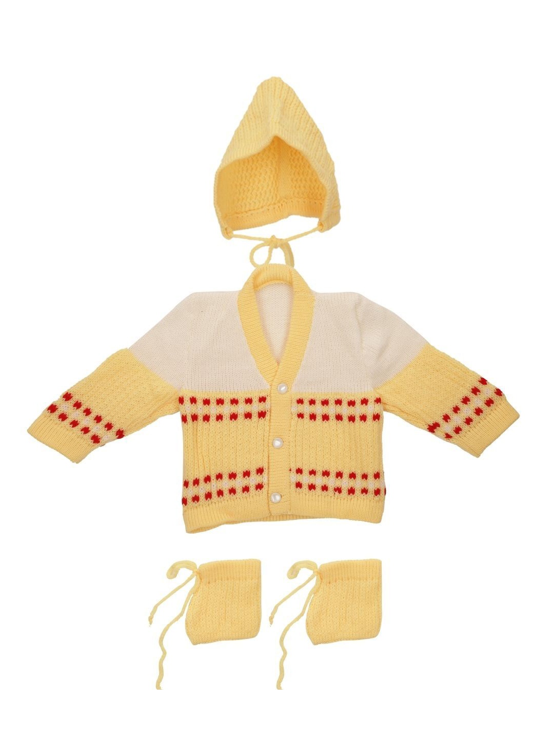 

CUBS & HUGS Kids Woollen Baby Apparel Gift Set, Yellow