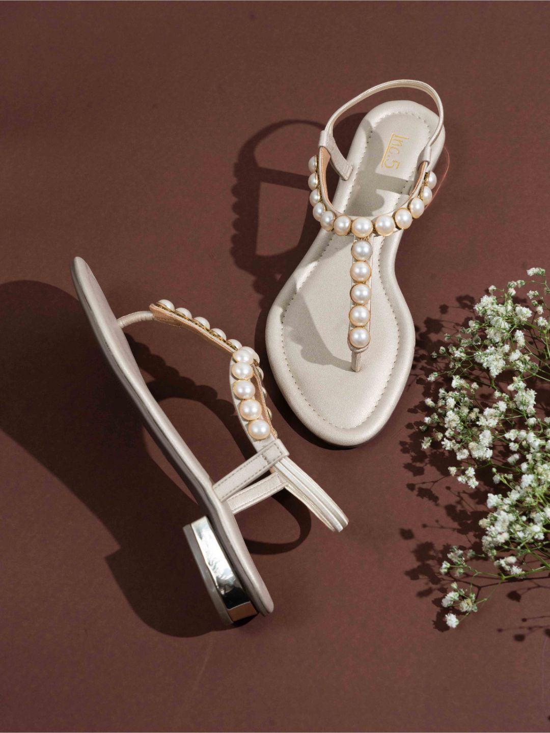 

Inc 5 Women Embellished Slim Heel Sandals, White