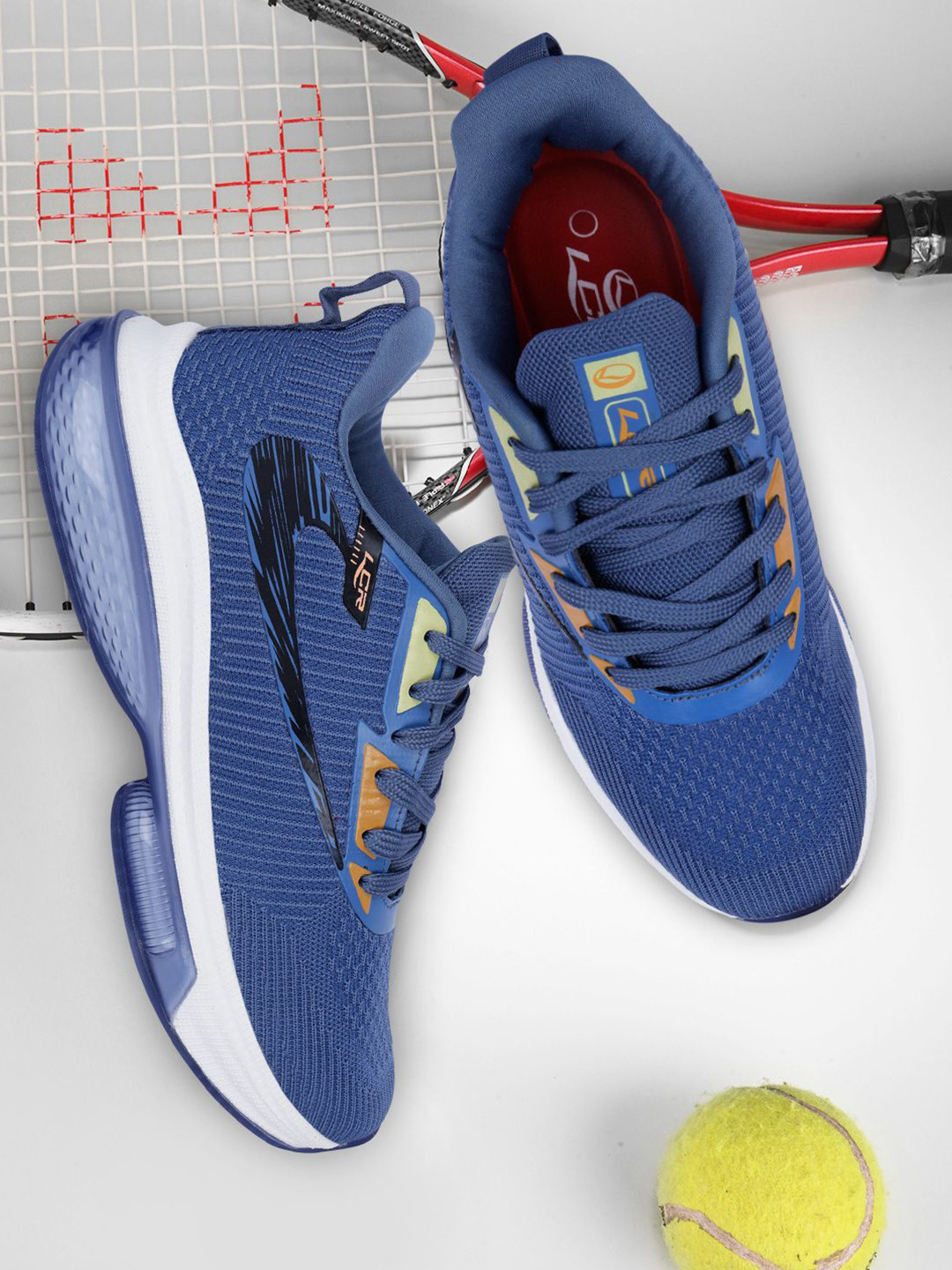 

Lancer Men Textile Lace-Ups Running Shoes, Blue