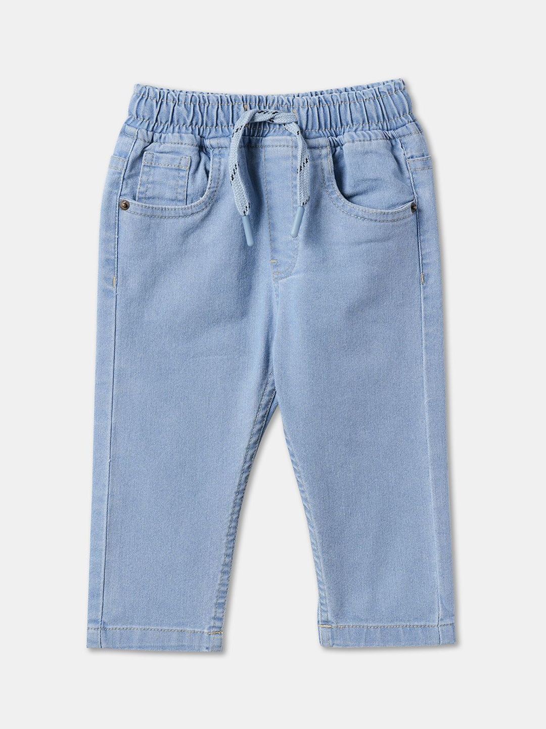 

R&B Boys Mid-Rise Regular Fit Jeans, Blue