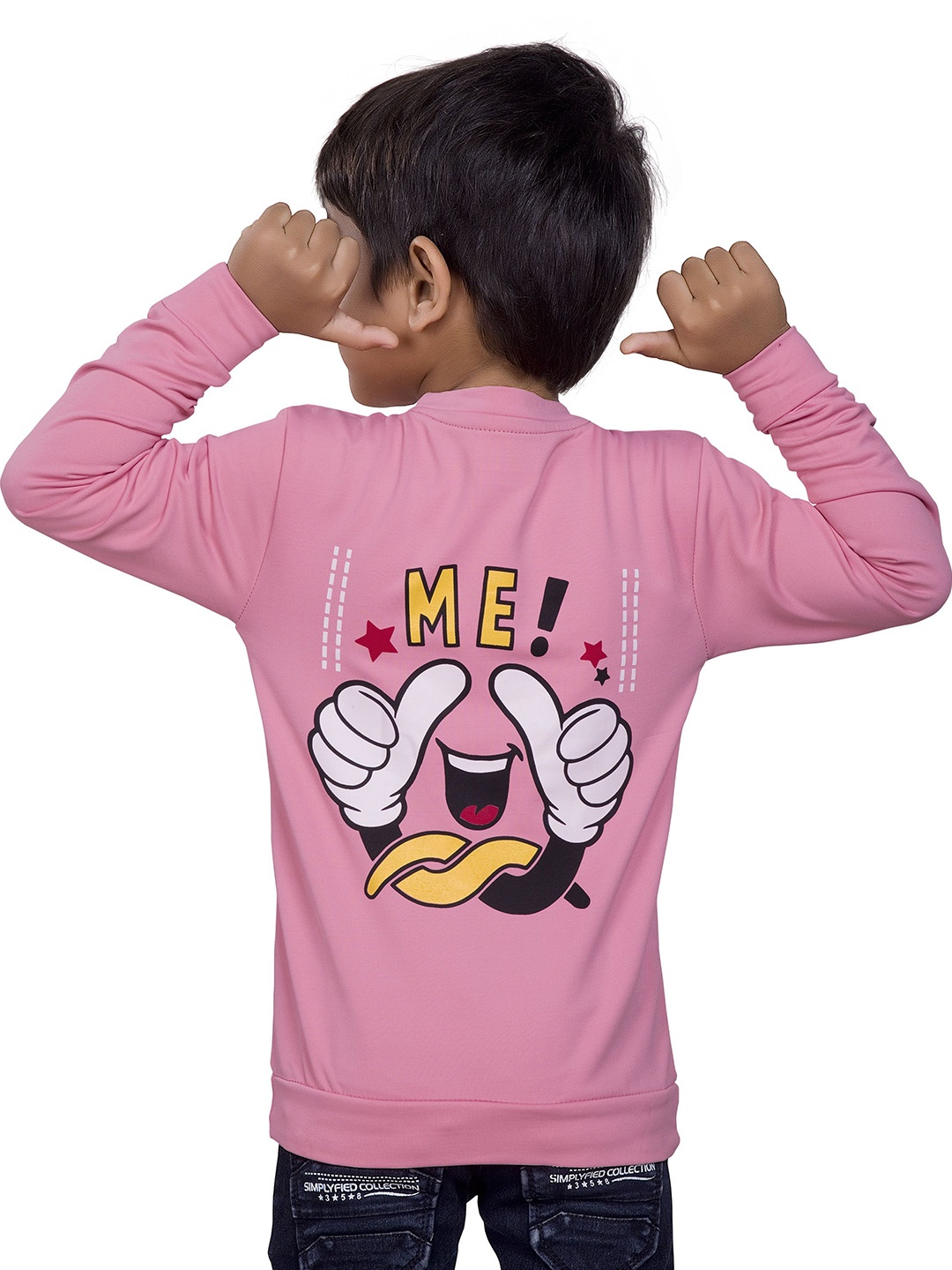

BAESD Boys Printed Sweatshirt, Pink