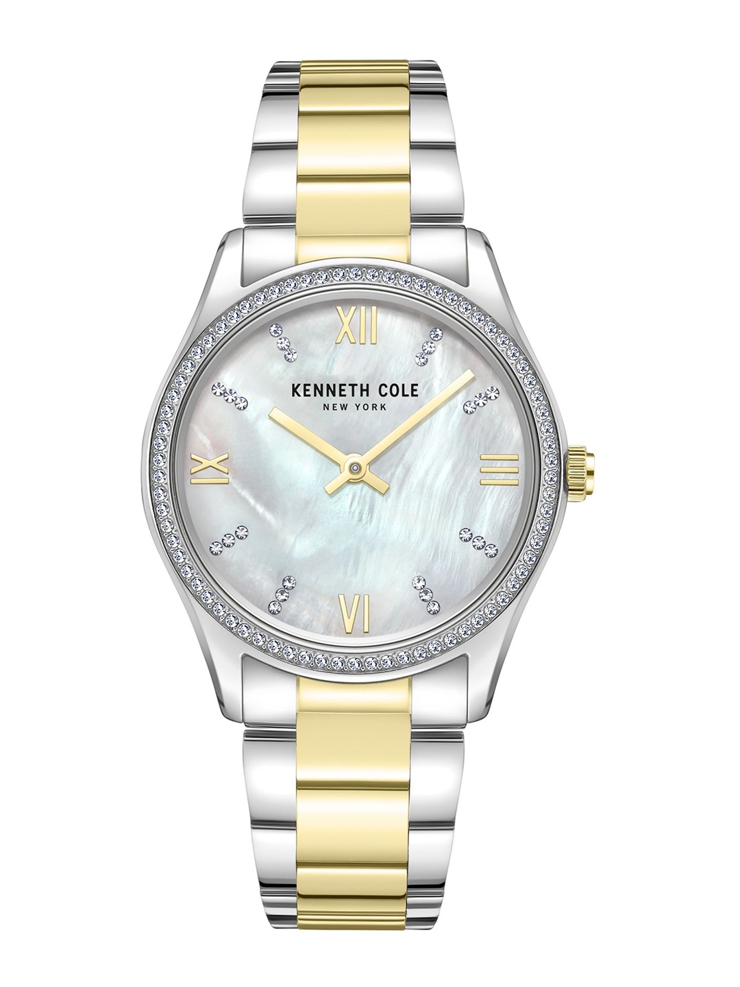 

Kenneth Cole Women Stainless Steel Bracelet Style Straps Analogue Watch KCWLG0048302LD, Silver