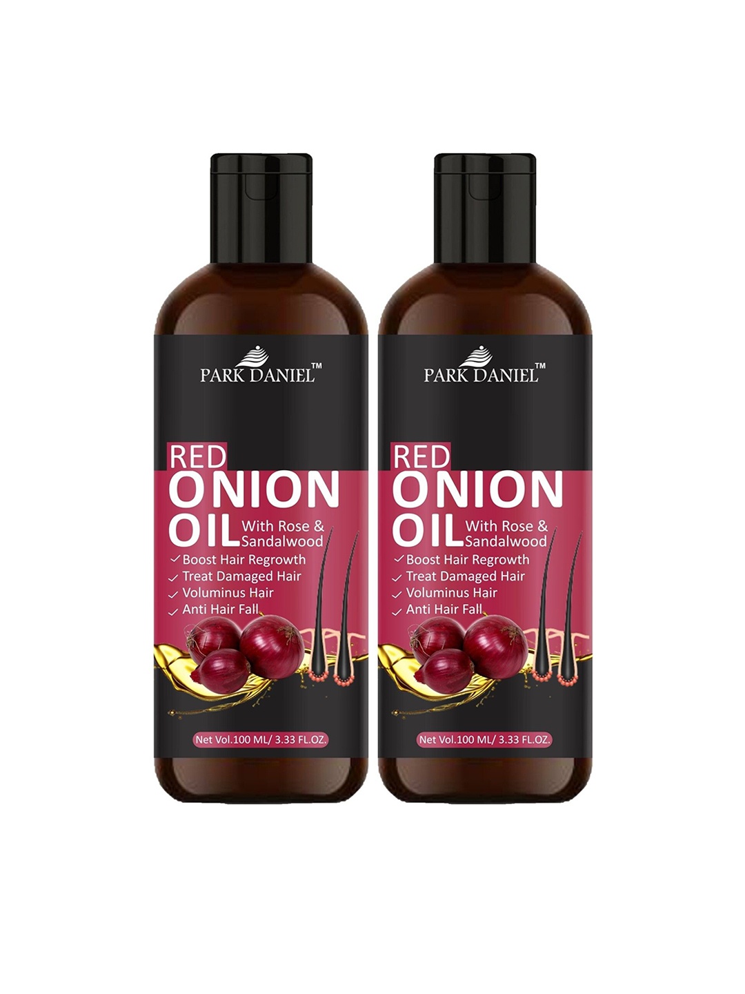 

Park Daniel Set Of 2 Red Onion Oil - 100 ml Each, Brown