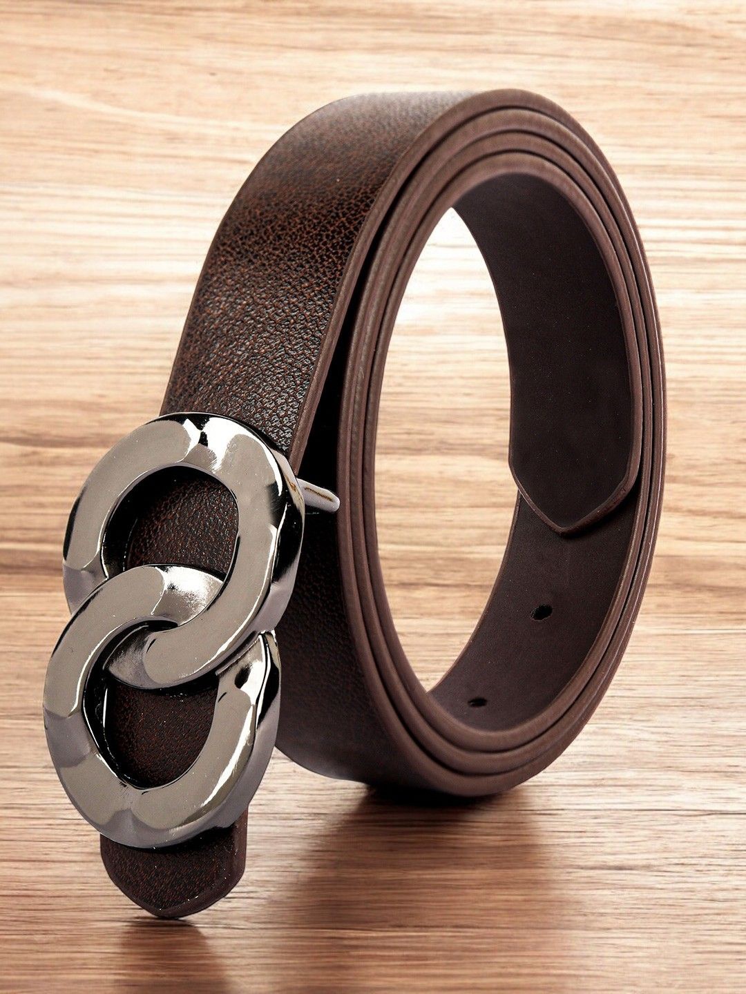 

CRUSSET Women PU Formal Belt, Brown