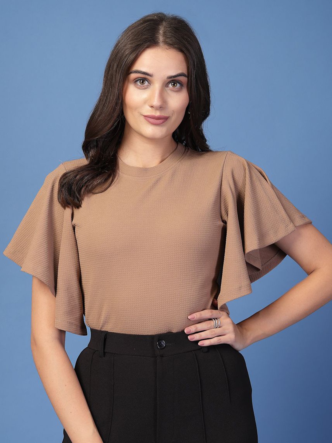 

Style Quotient Women Solid Top, Brown
