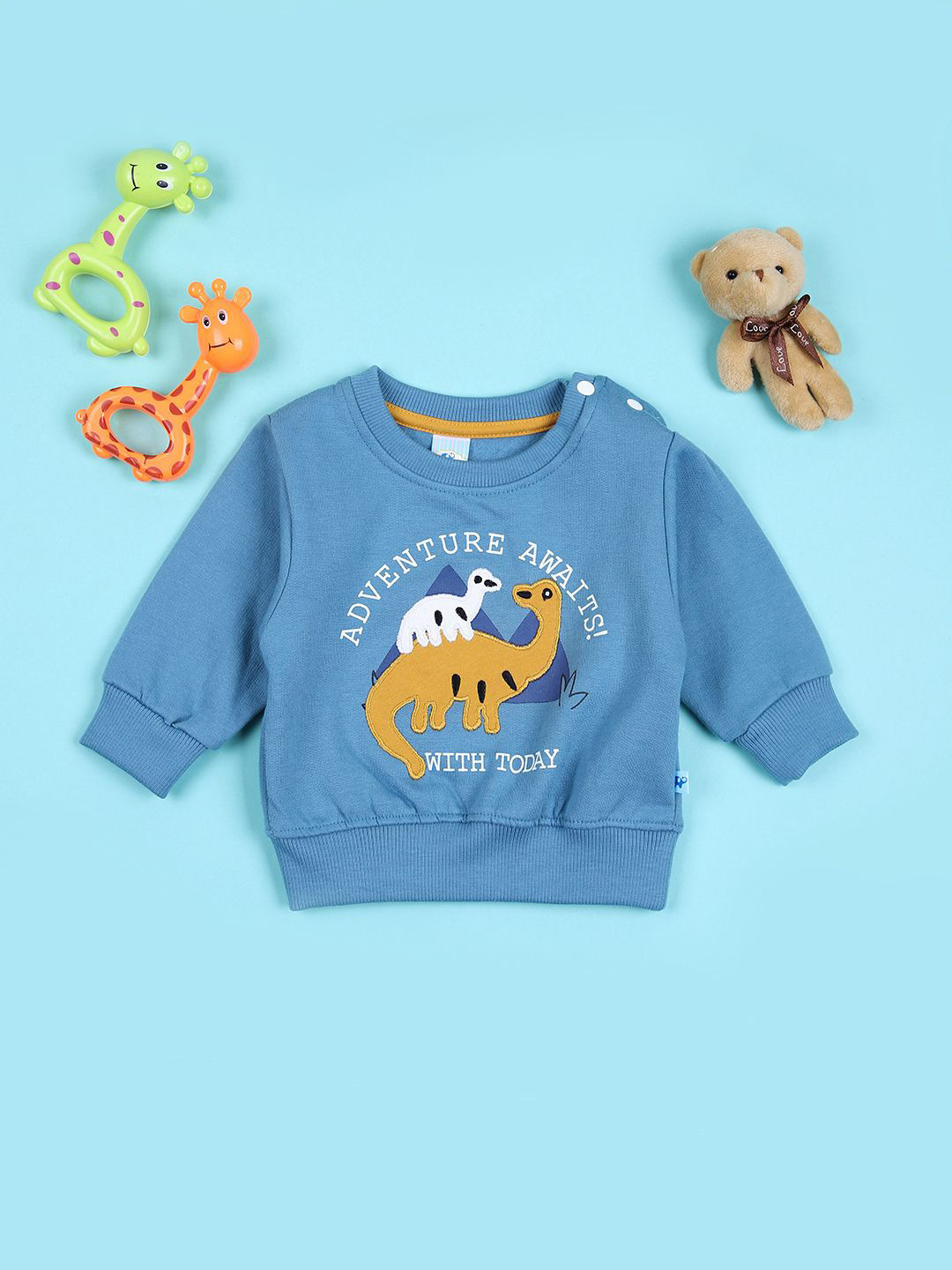 

V-Mart Kids Printed Round Neck Sweatshirt, Blue