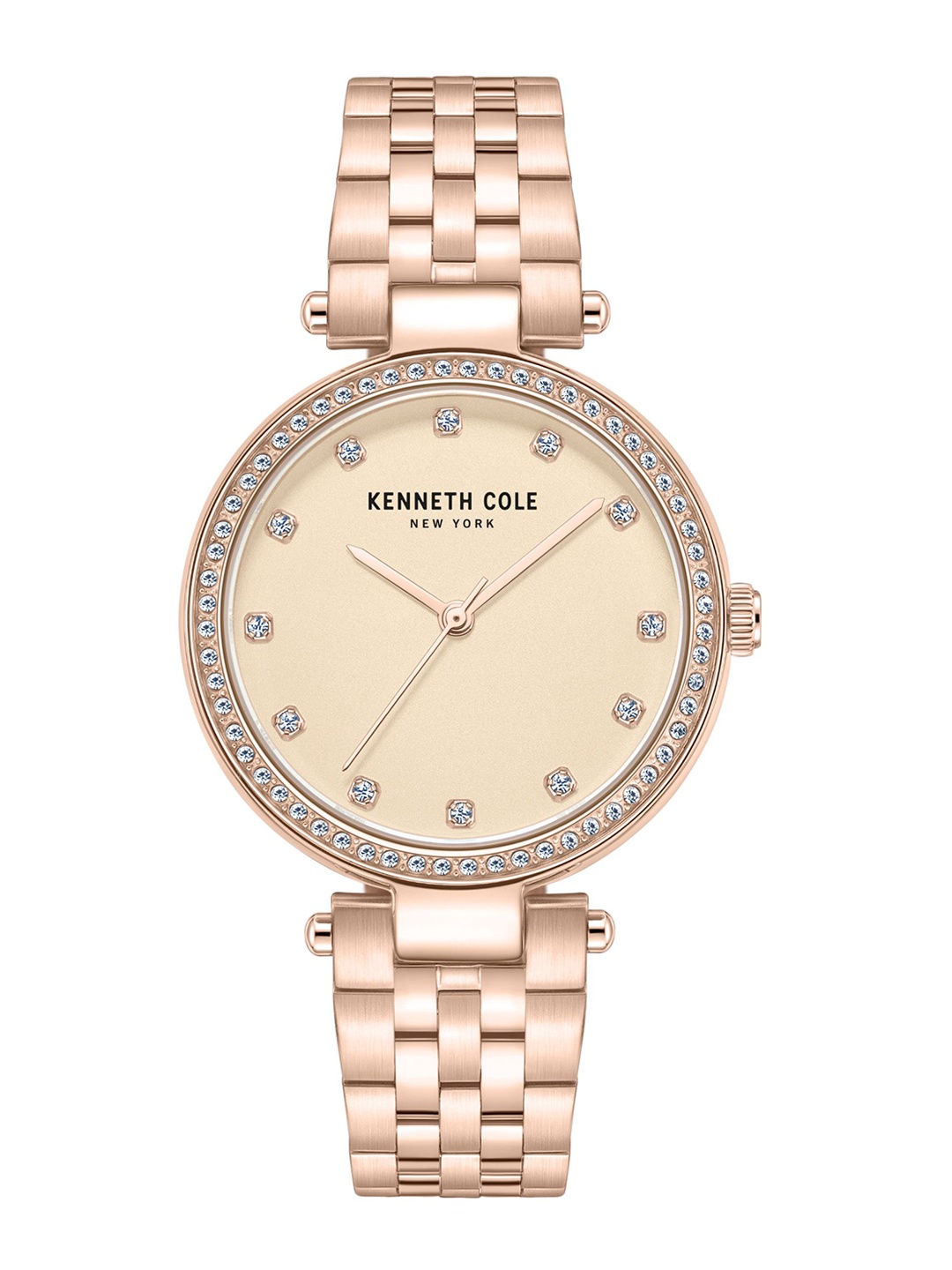 

Kenneth Cole Women Embellished Analogue Watch KCWLG0048502LD, Rose gold