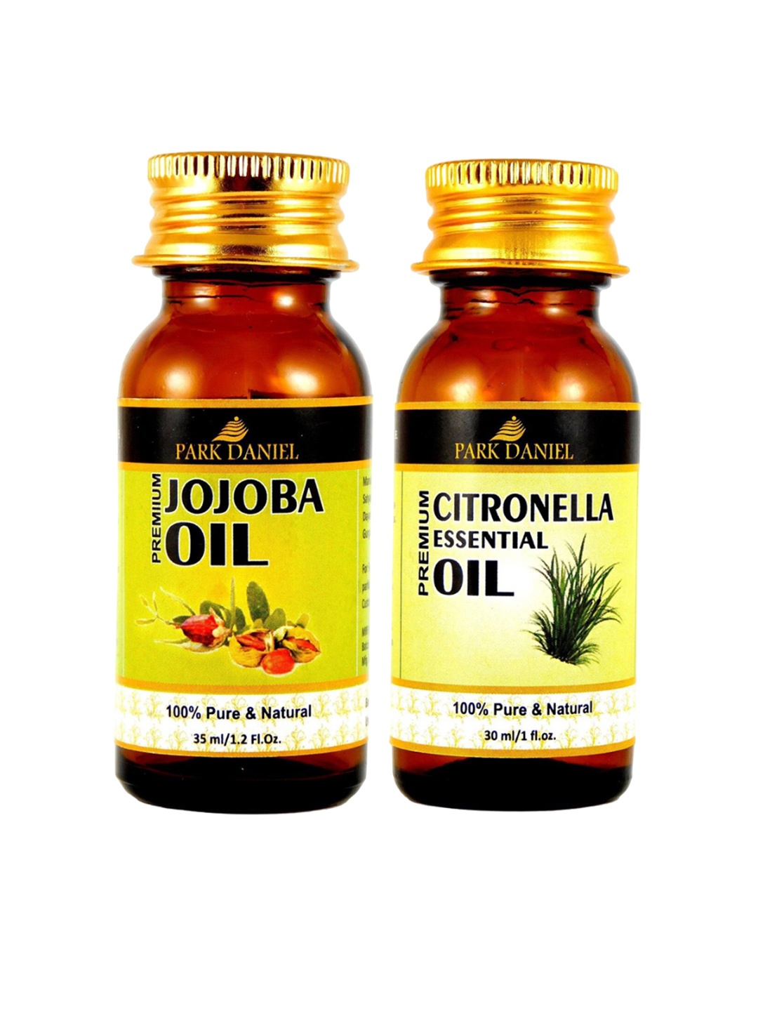 

Park Daniel Set Of 2 Premium Jojoba & Citronella Oil - 35 ml & 30 ml, Transparent