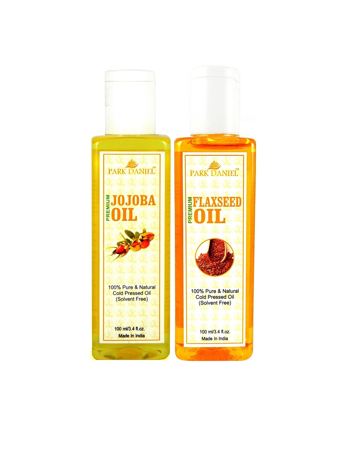 

Park Daniel Set Of 2 Jojoba & Flaxseed Oil - 100 ml Each, Transparent