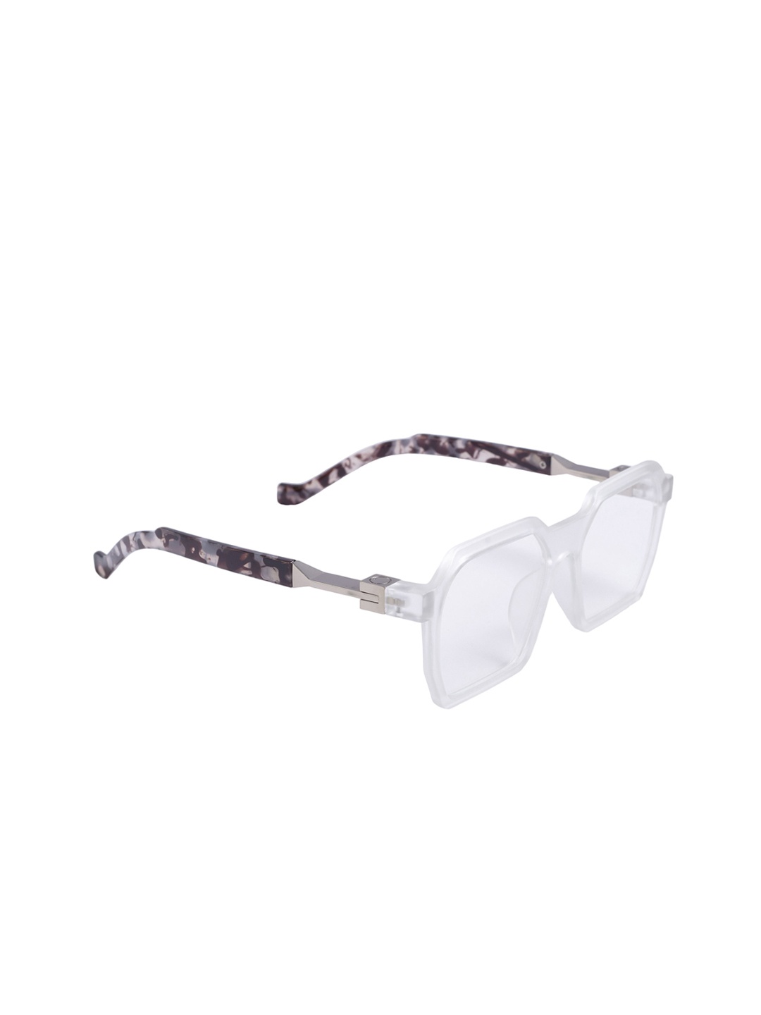 

DIMEH Unisex Square Sunglasses with UV Blu Ray Lens, Transparent