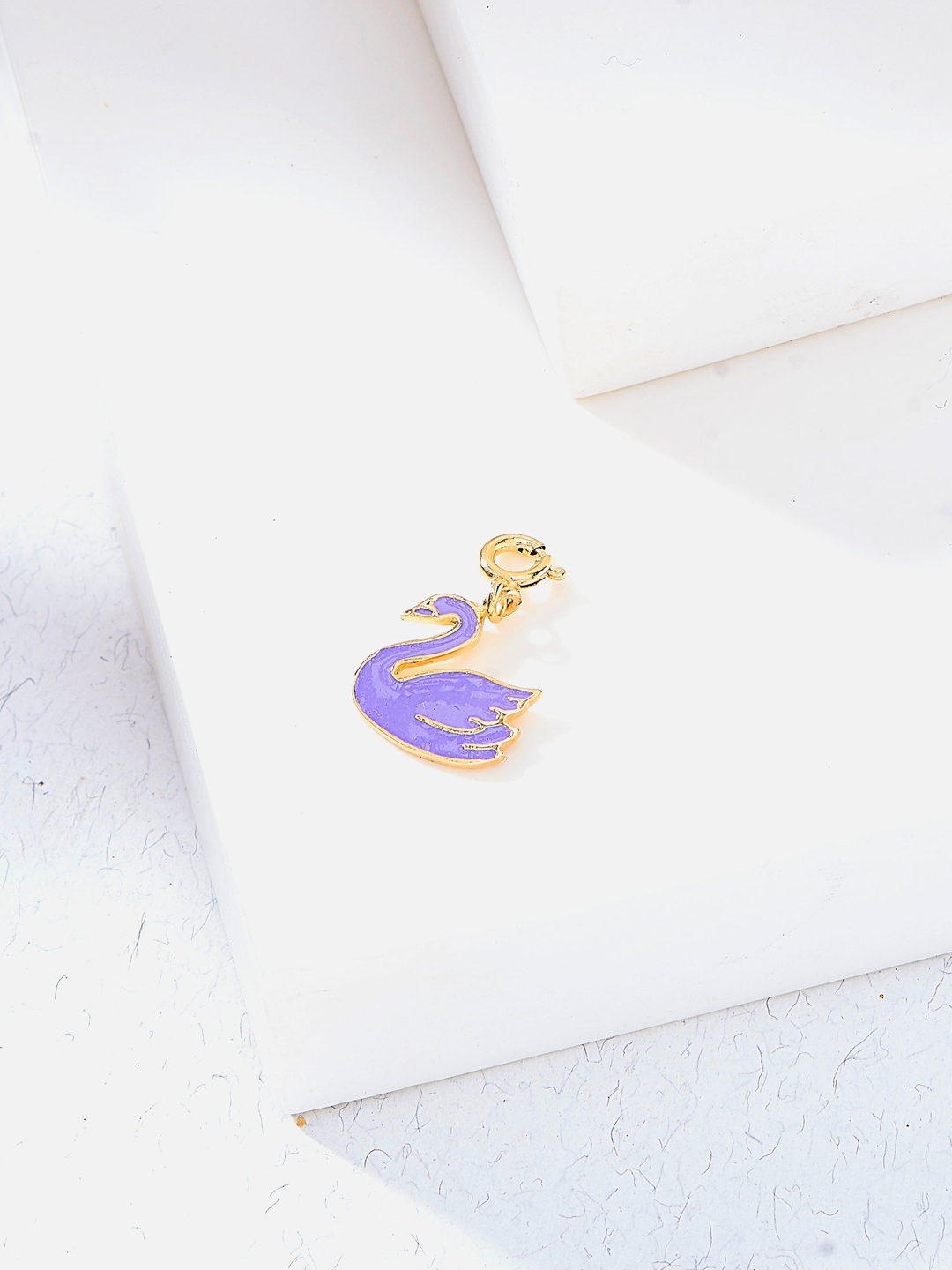 

Nipura 925 Sterling Silver Gold-Plated Swan Charm Pendant