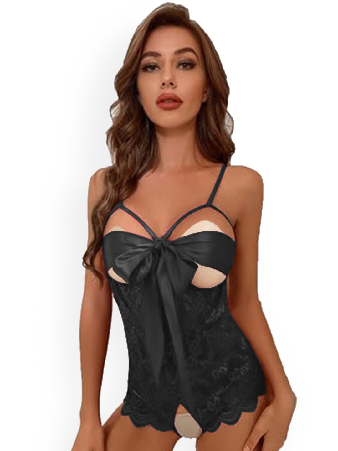 

KRENOZ Net Baby Doll, Black